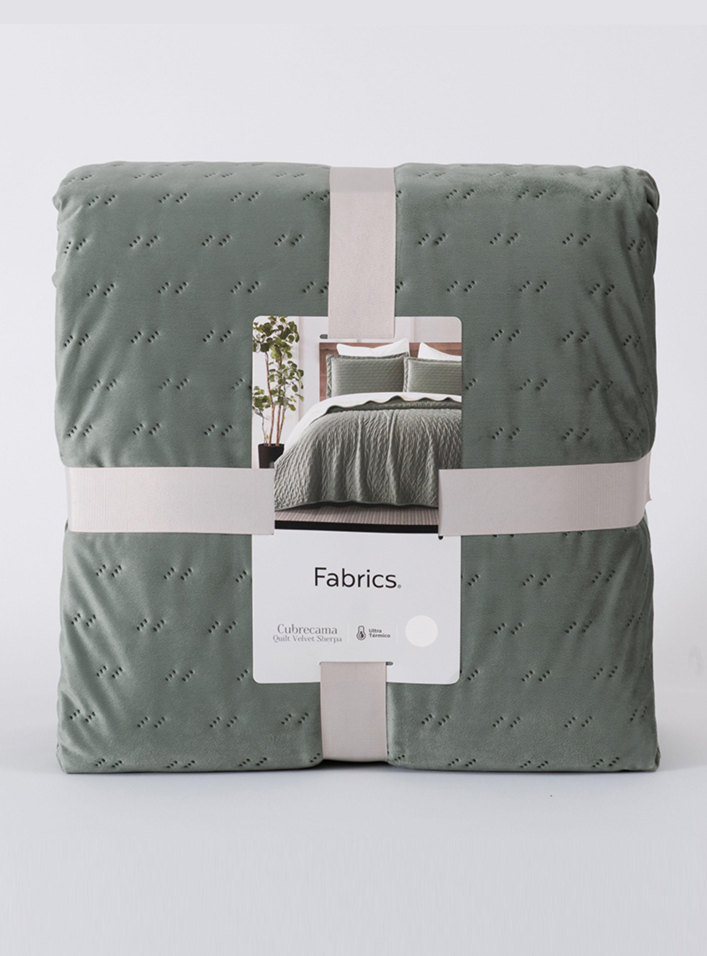 Quilt Velv Sherpa 1.5 Plazas Jiro Verde-3