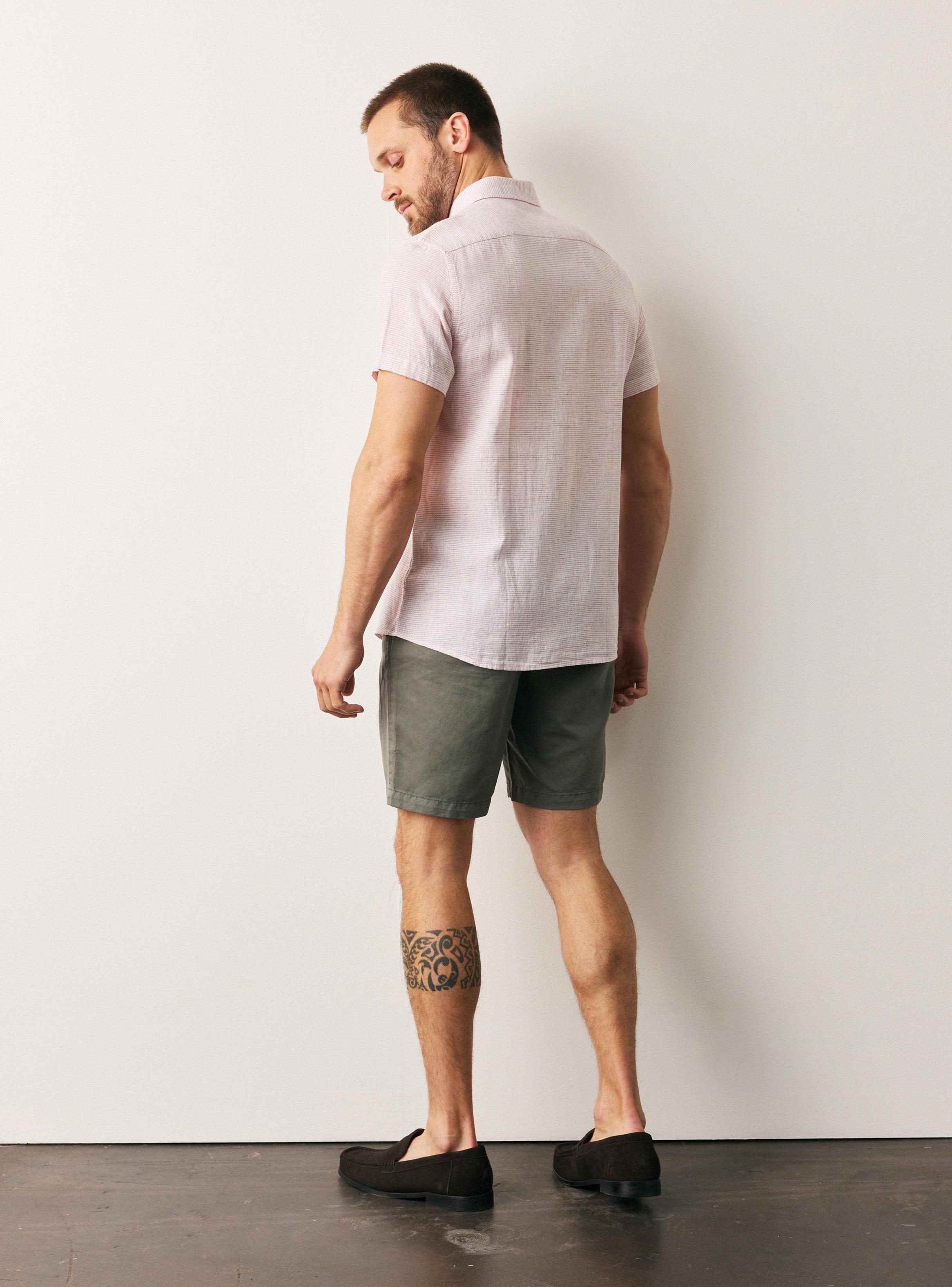 Camisa Lino Diseño Rayas-5