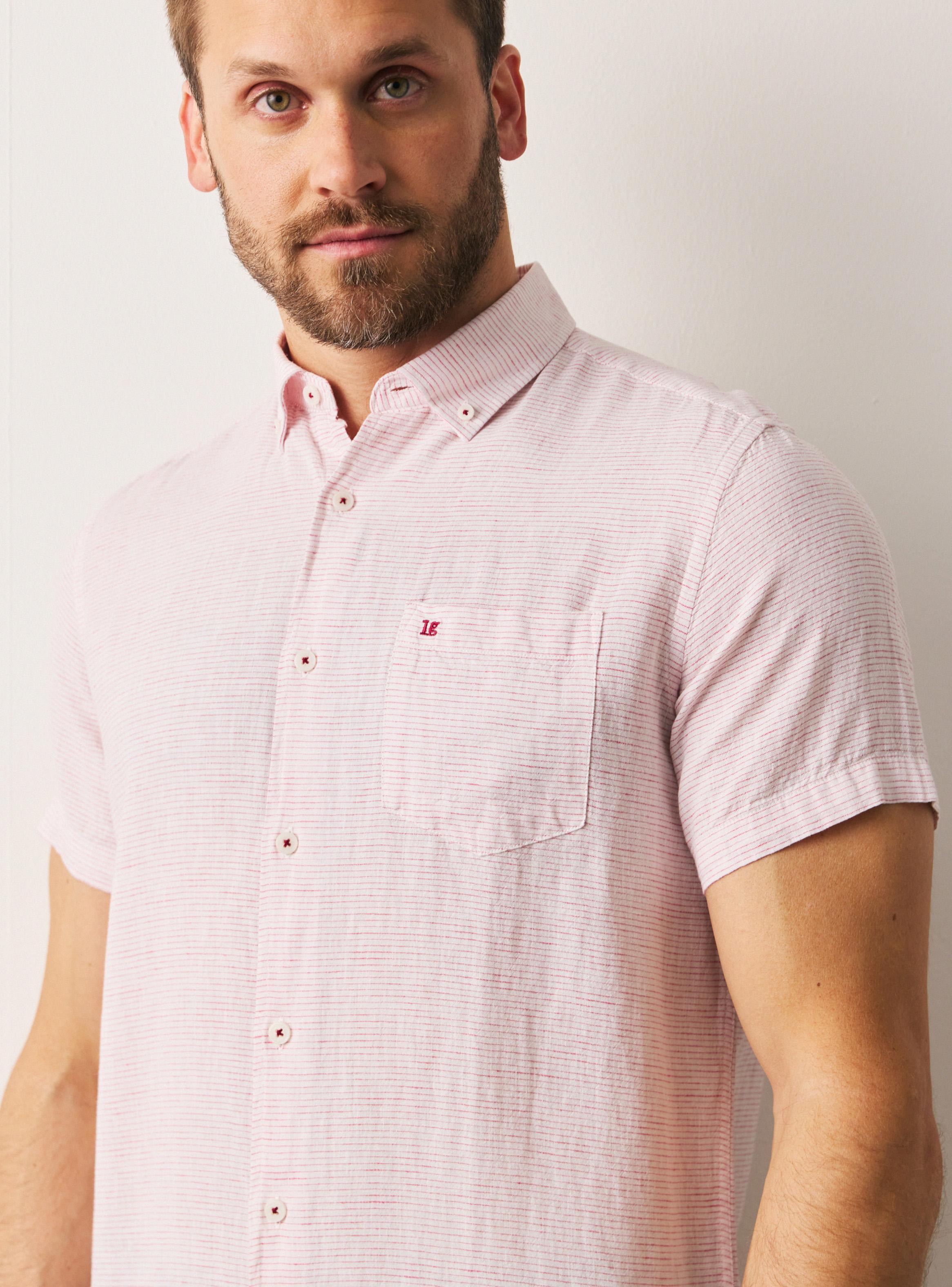 Camisa Lino Diseño Rayas-2