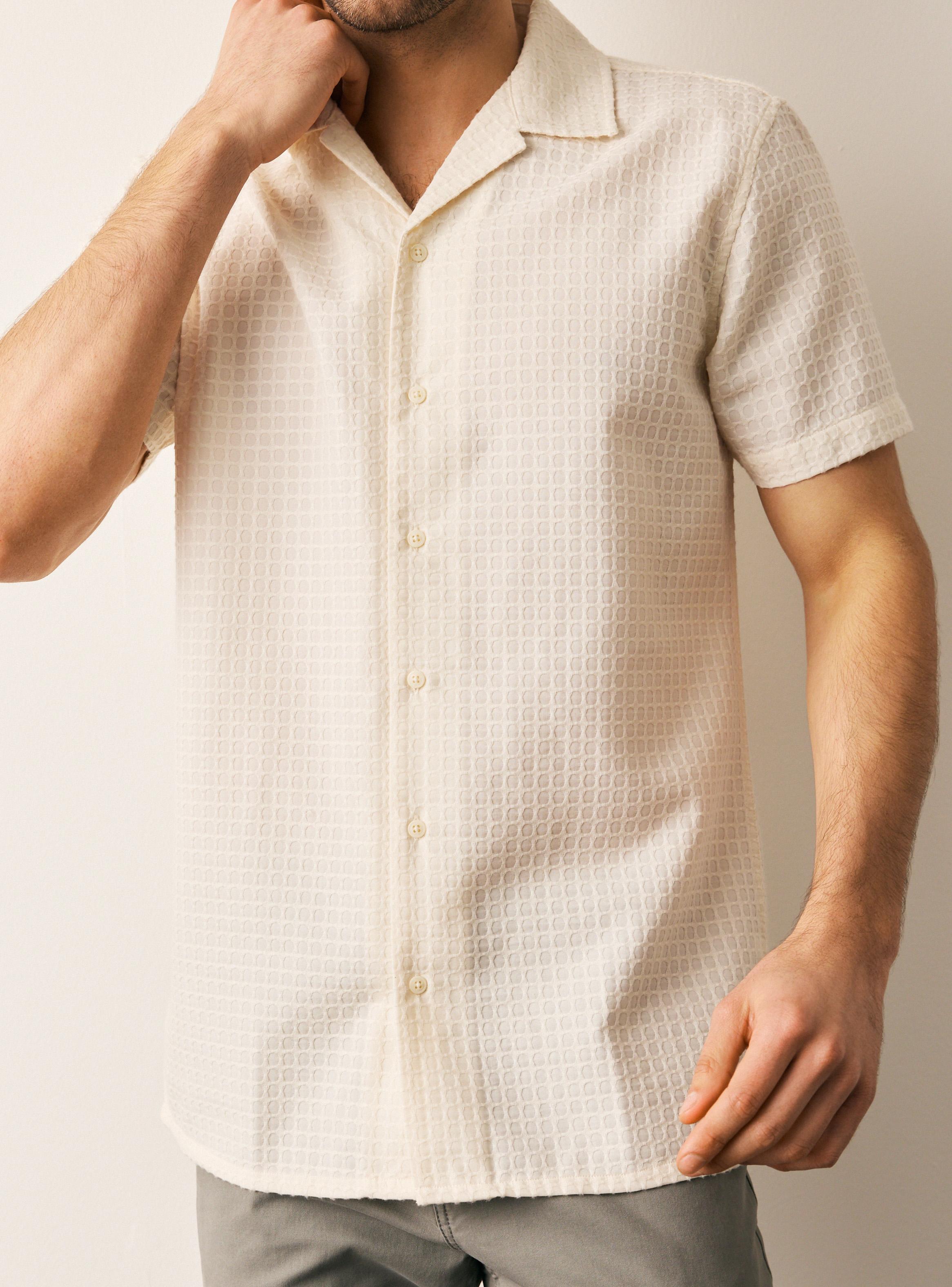 Camisa Manga Corta Tejido-3