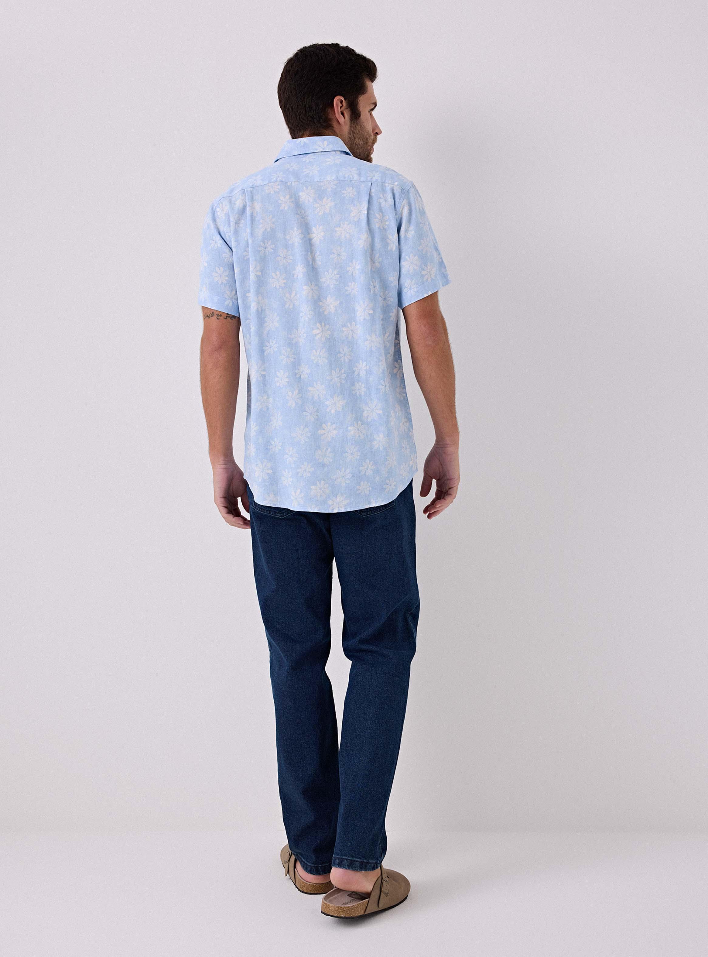 Camisa Lino Estampado-5