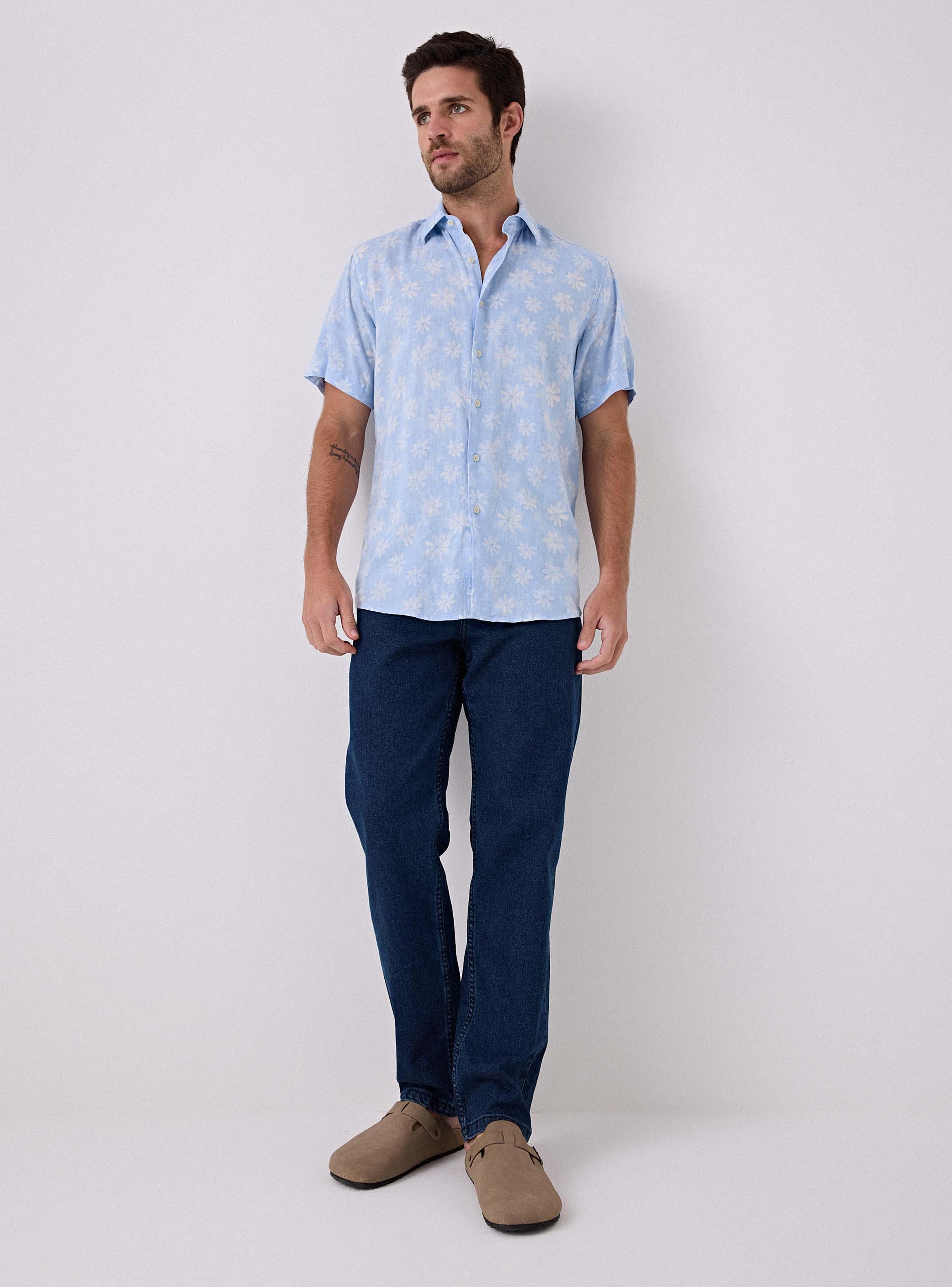 Camisa Lino Estampado-4
