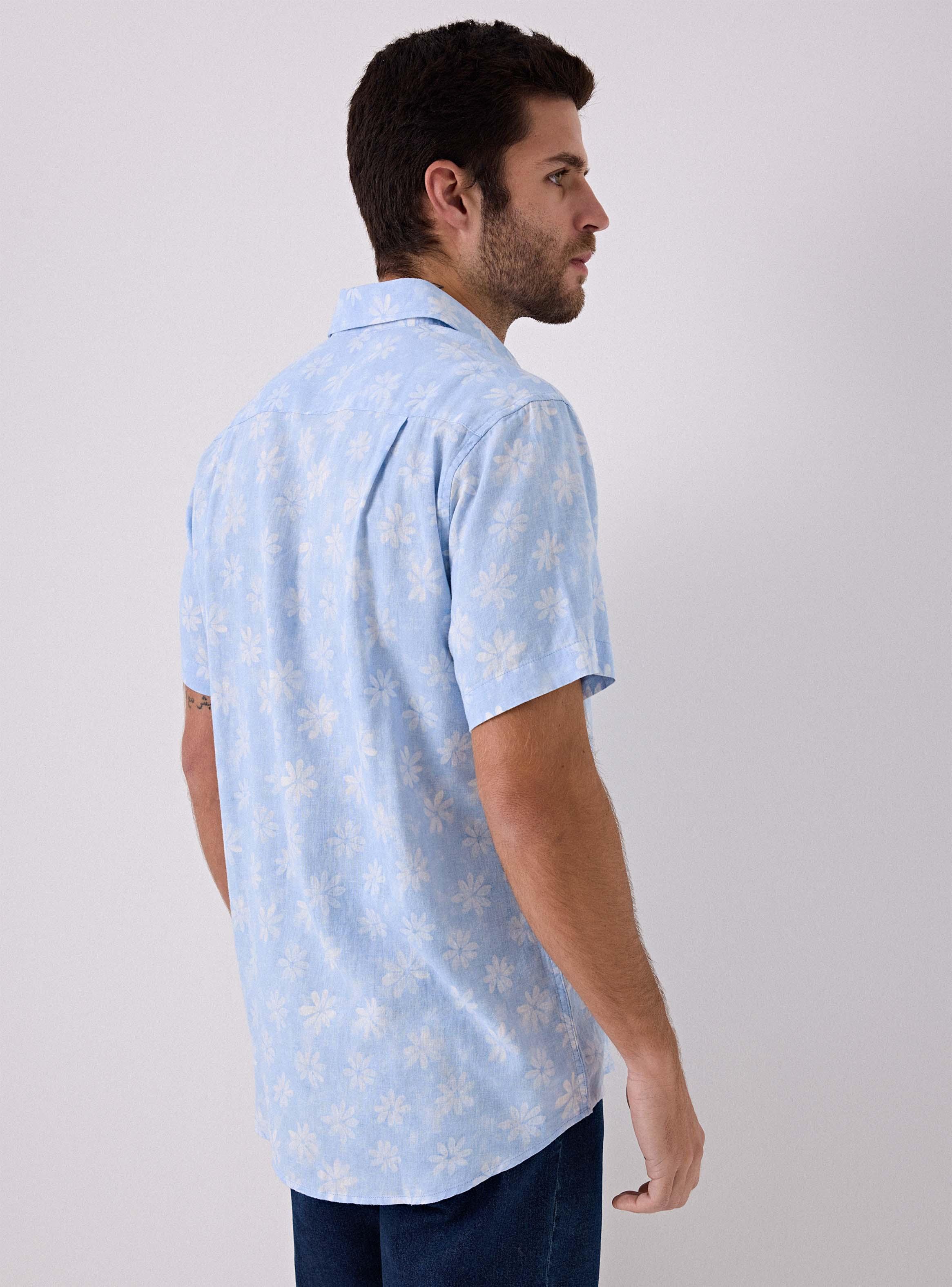 Camisa Lino Estampado-1