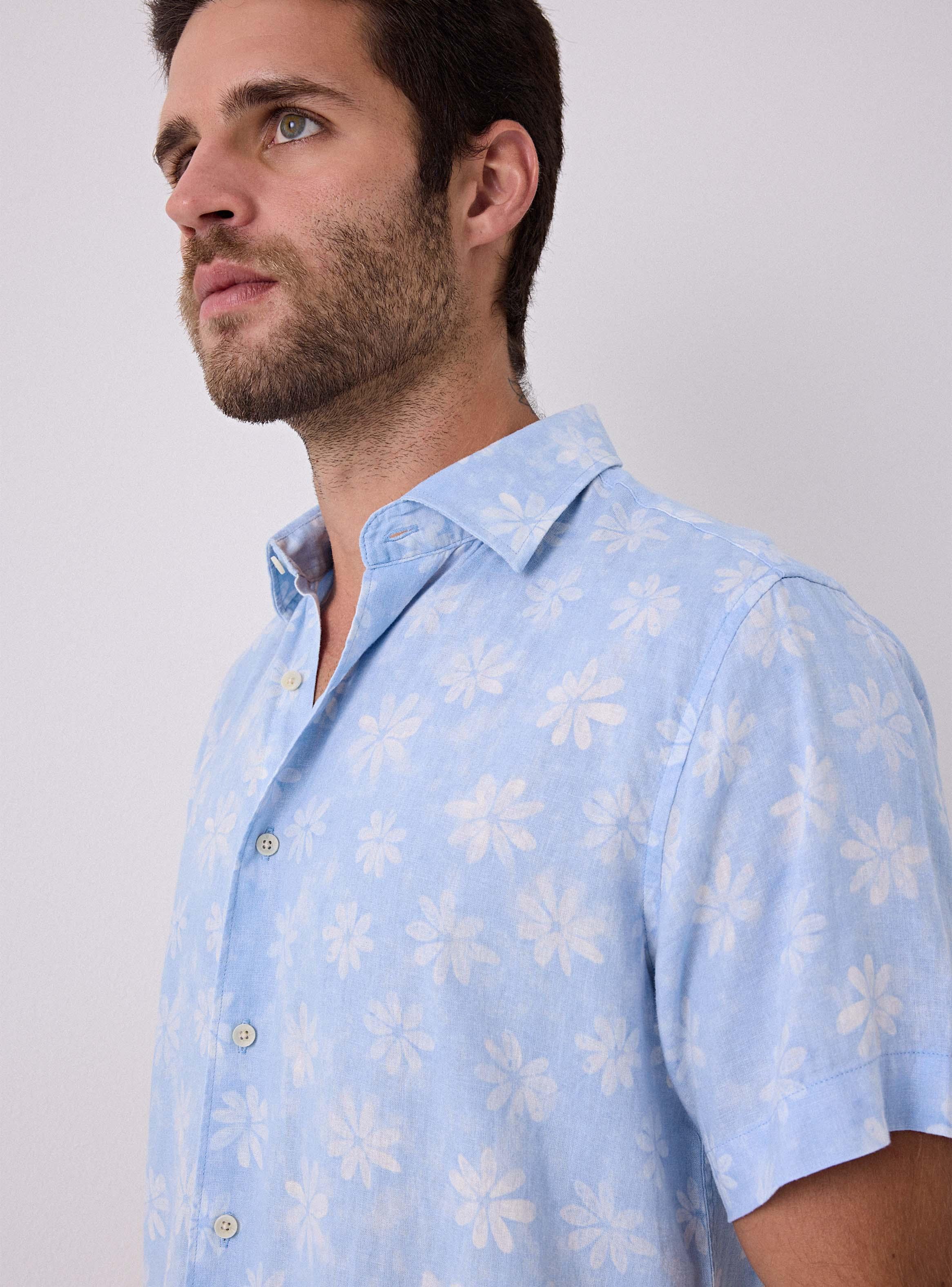 Camisa Lino Estampado-2