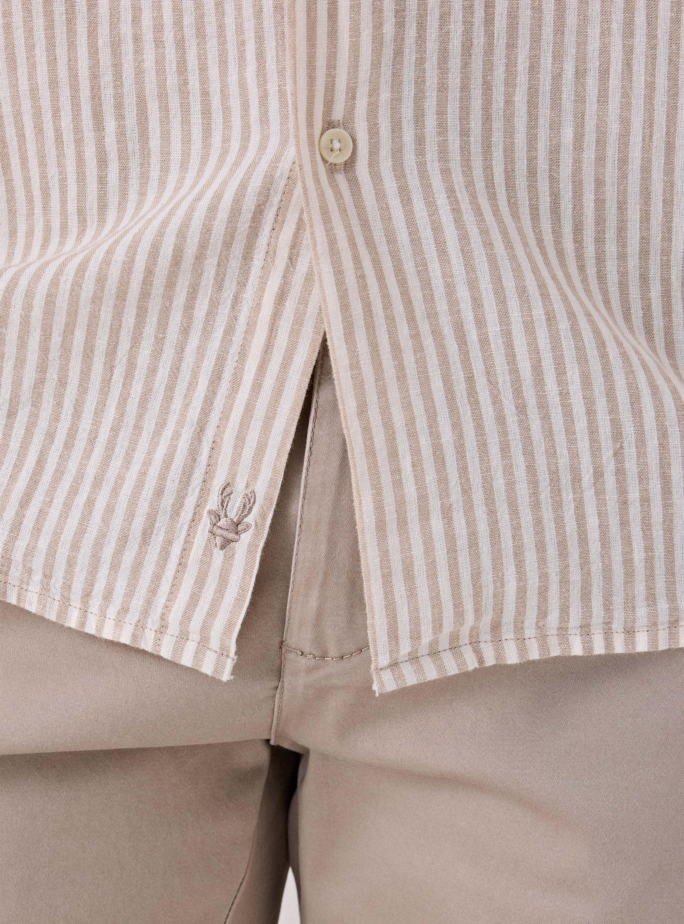 Camisa Lino Rayas-3