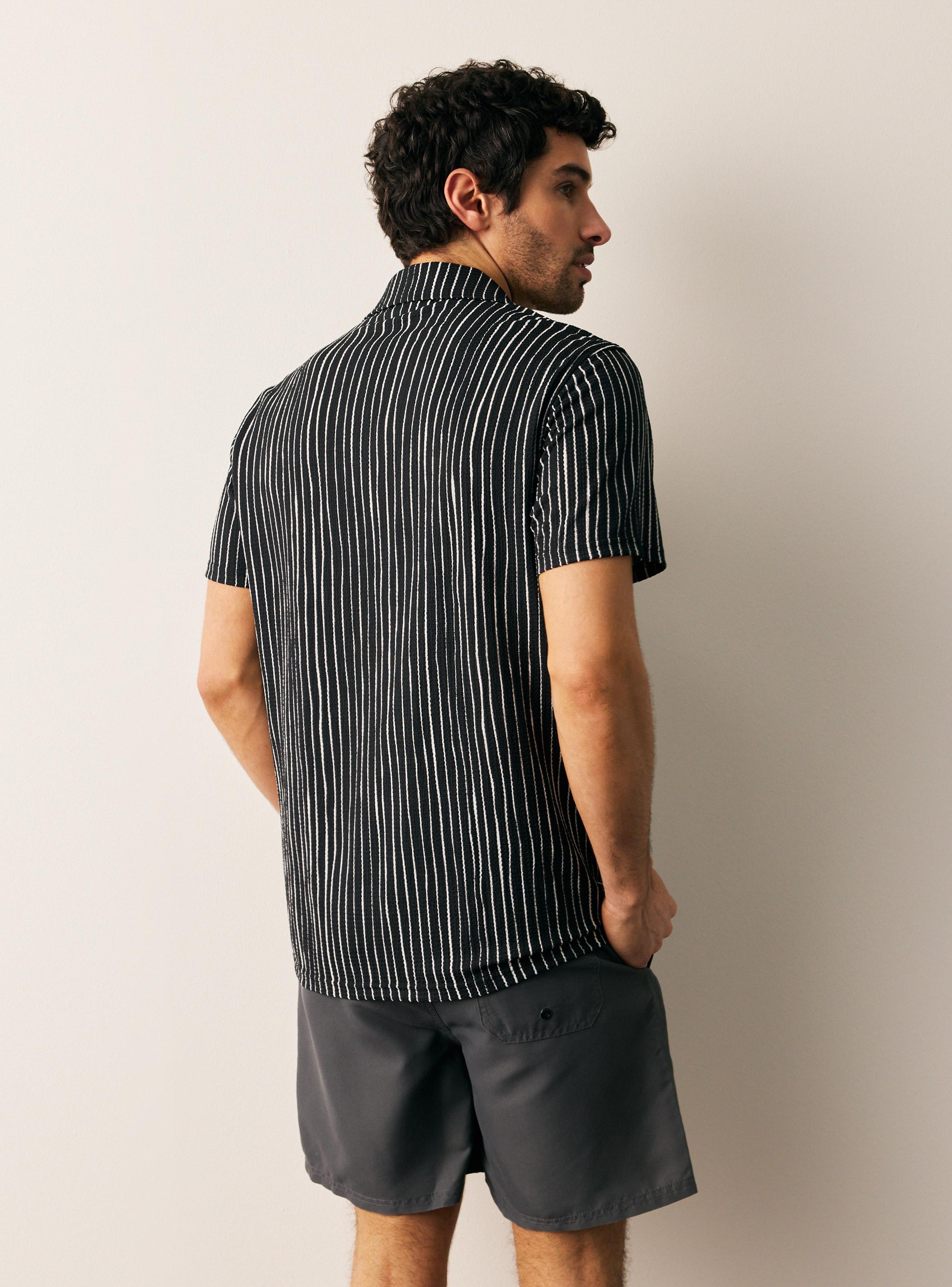 Camisa Manga Corta Rayas-1