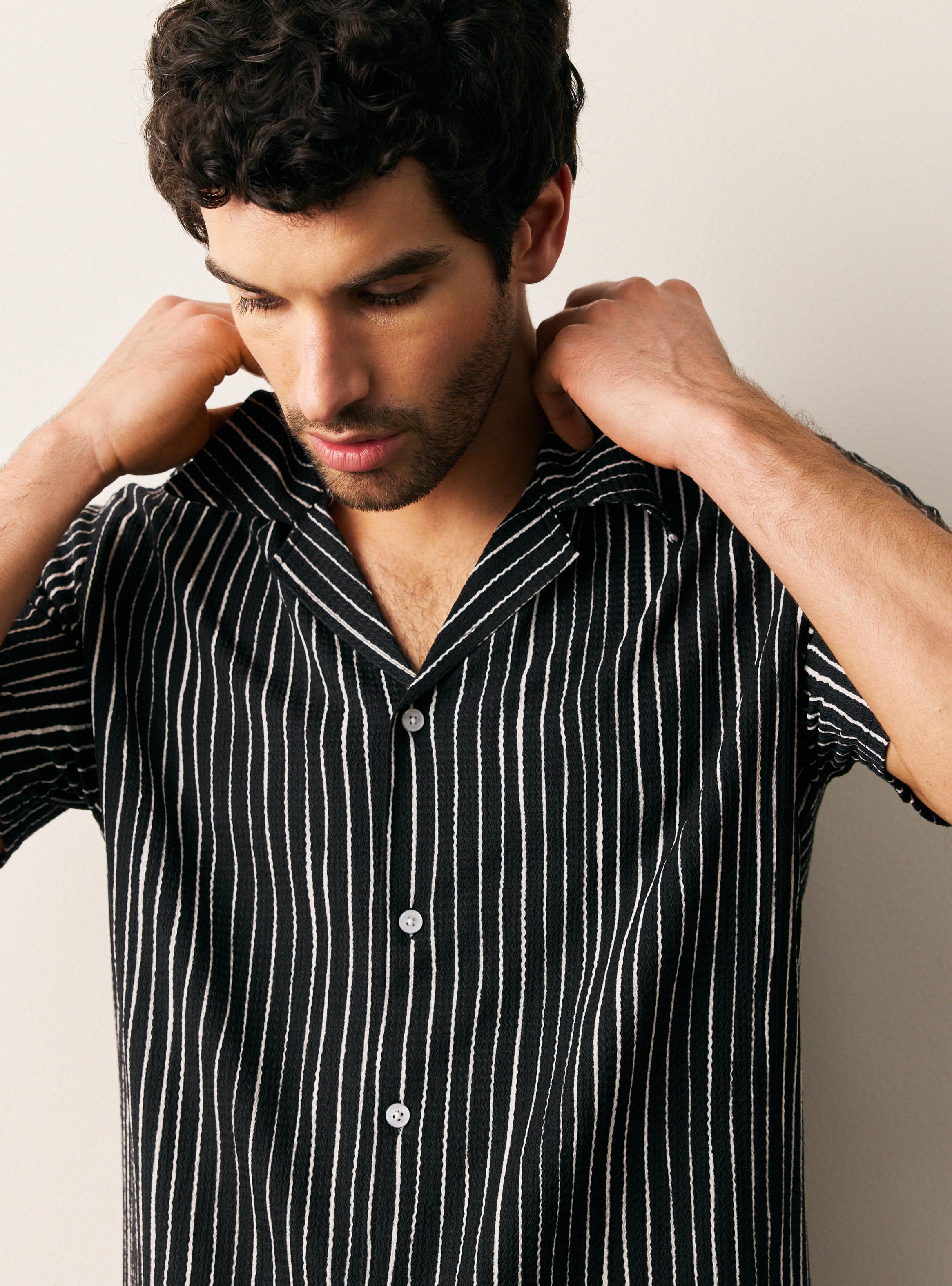 Camisa Manga Corta Rayas-2