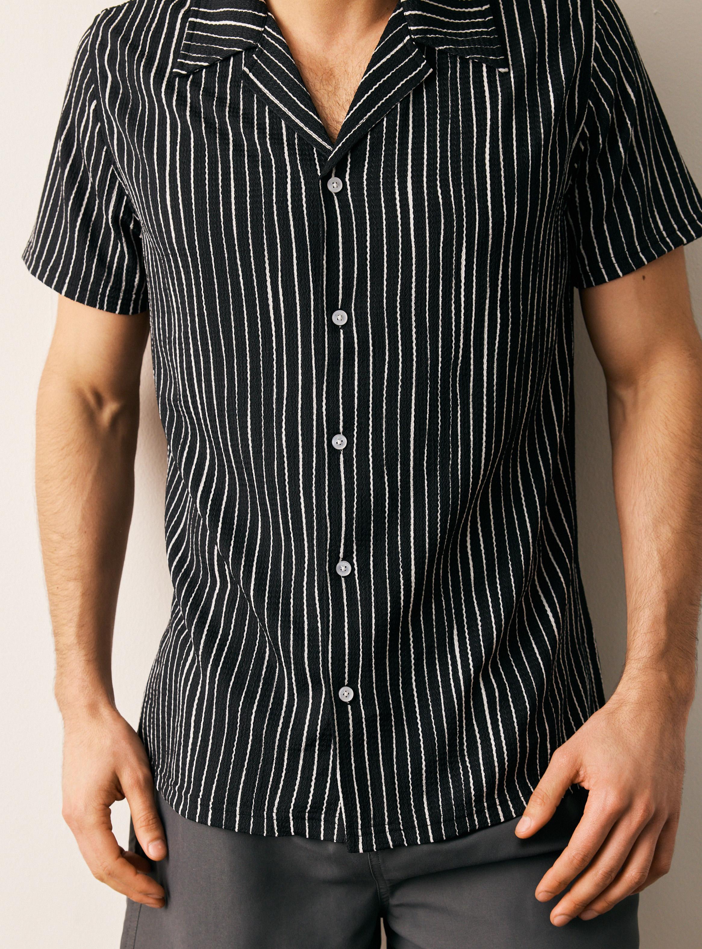 Camisa Manga Corta Rayas-3