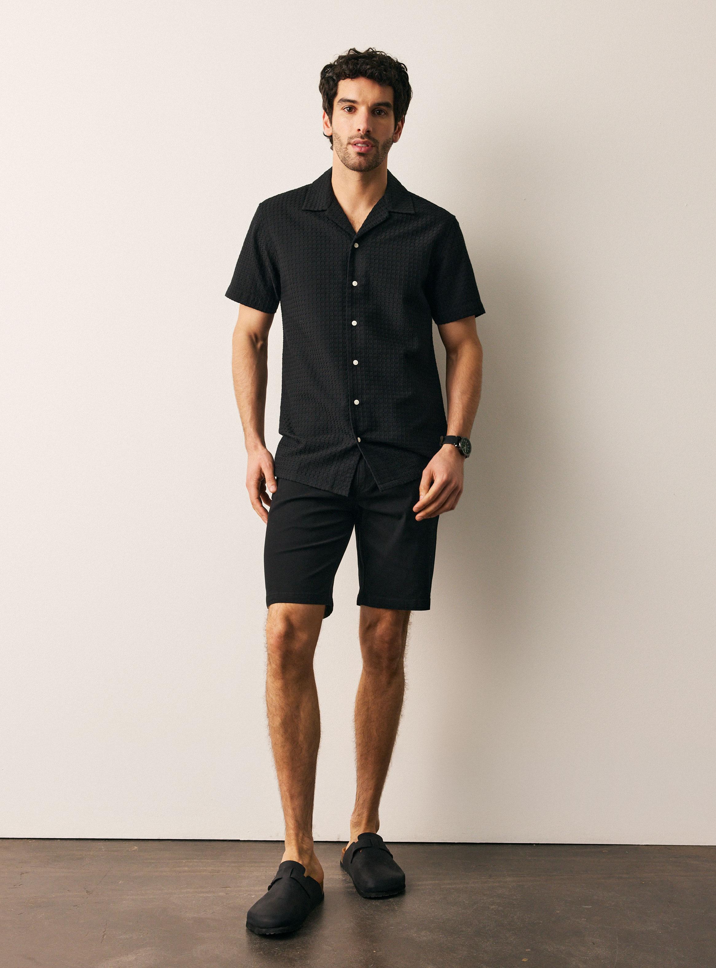 Bermuda Gabardina Corte Chino Cintura Elasticada-4