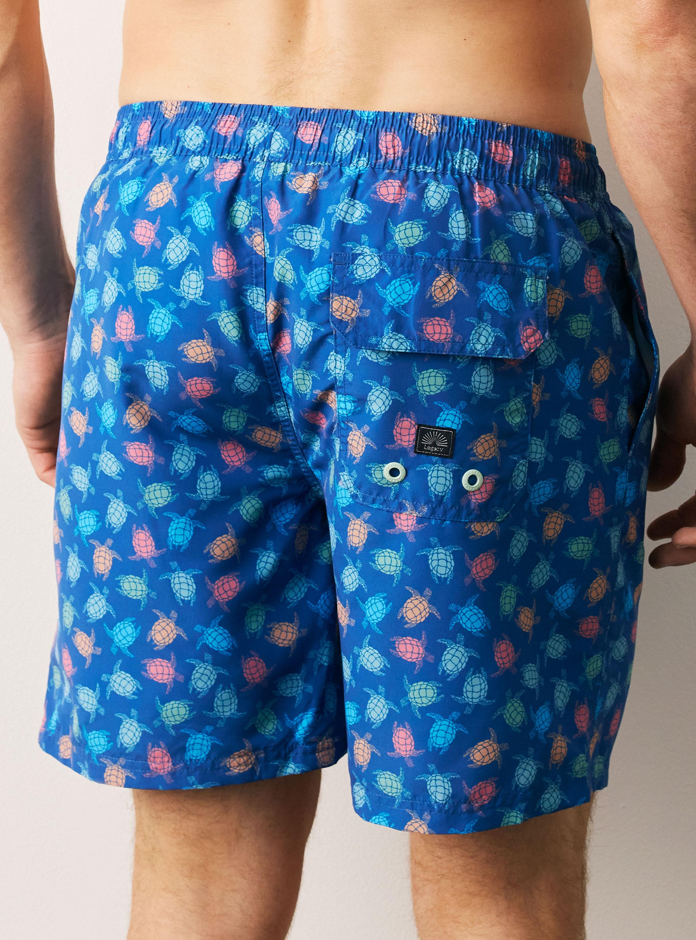 Traje de Baño Print Marino Regular Fit-3