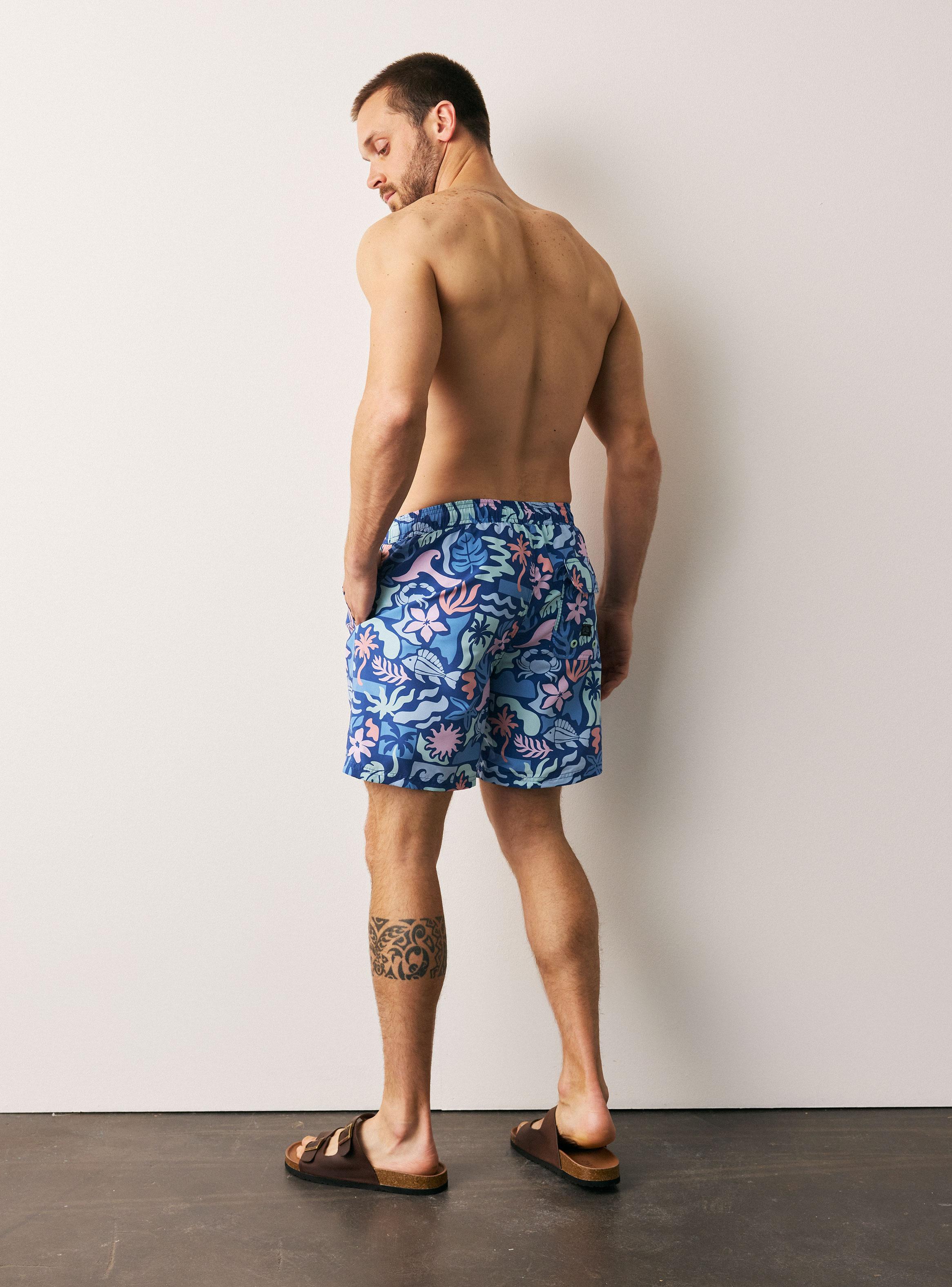 Traje de Baño Print Colores Regular Fit-5