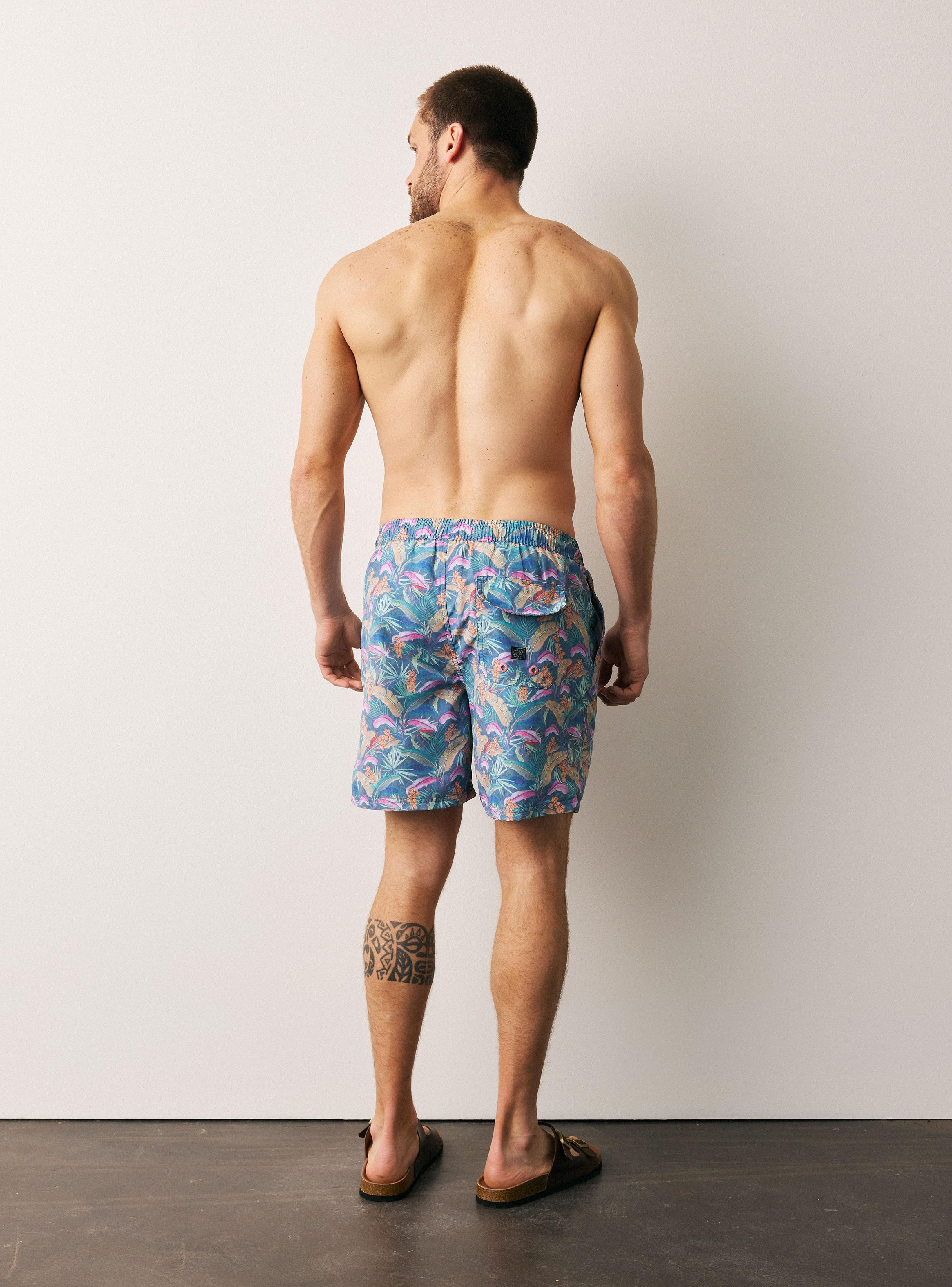 Traje de Baño Print Colorido Regular Fit-5
