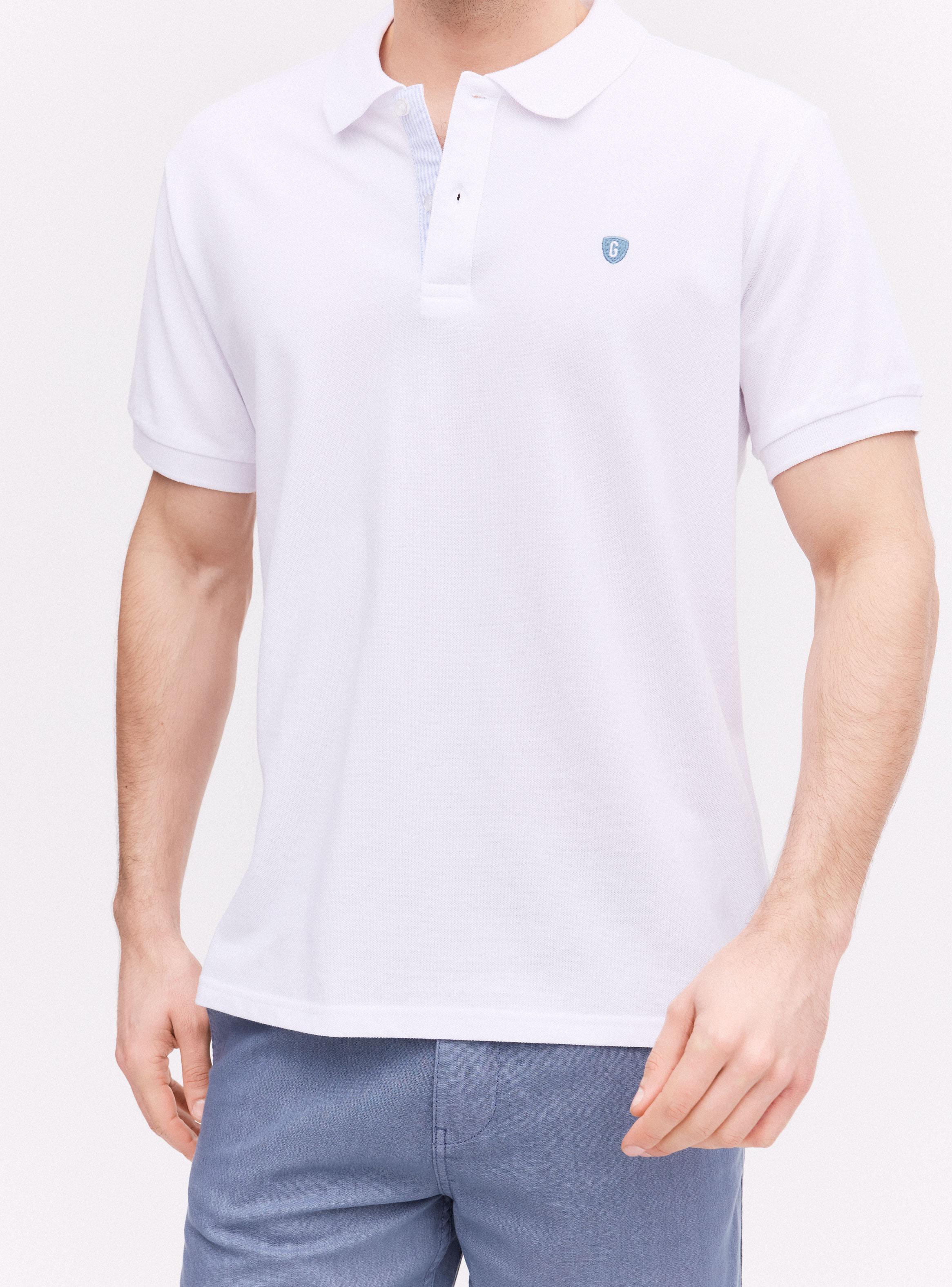 Polera Manga Corta Polo Cuello contraste-3