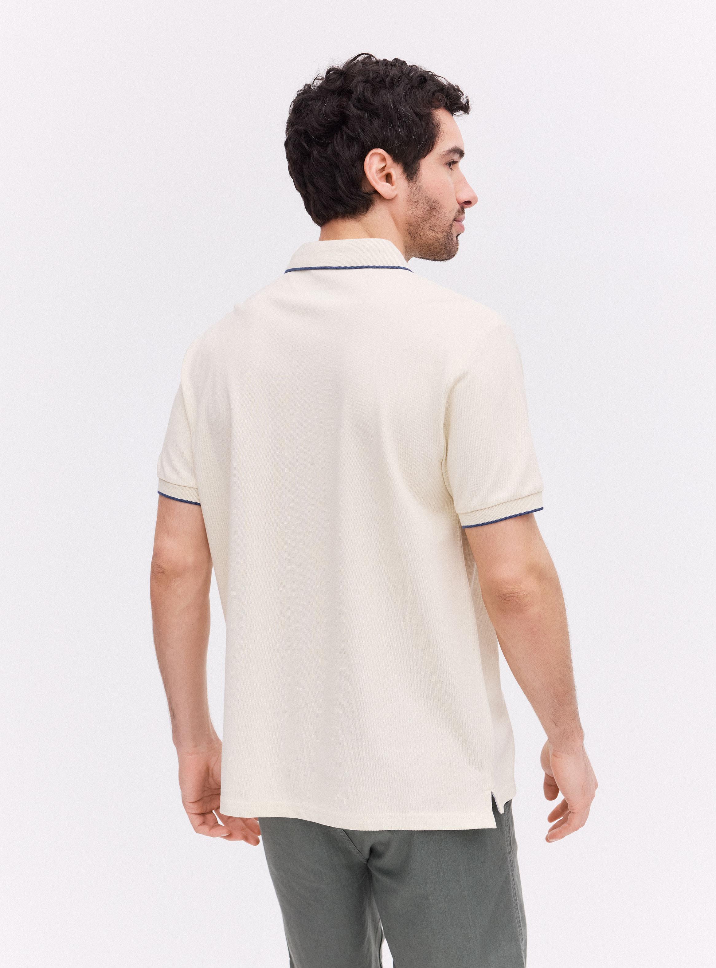 Polera Manga Corta Polo Cuello Con Bolsillo-1