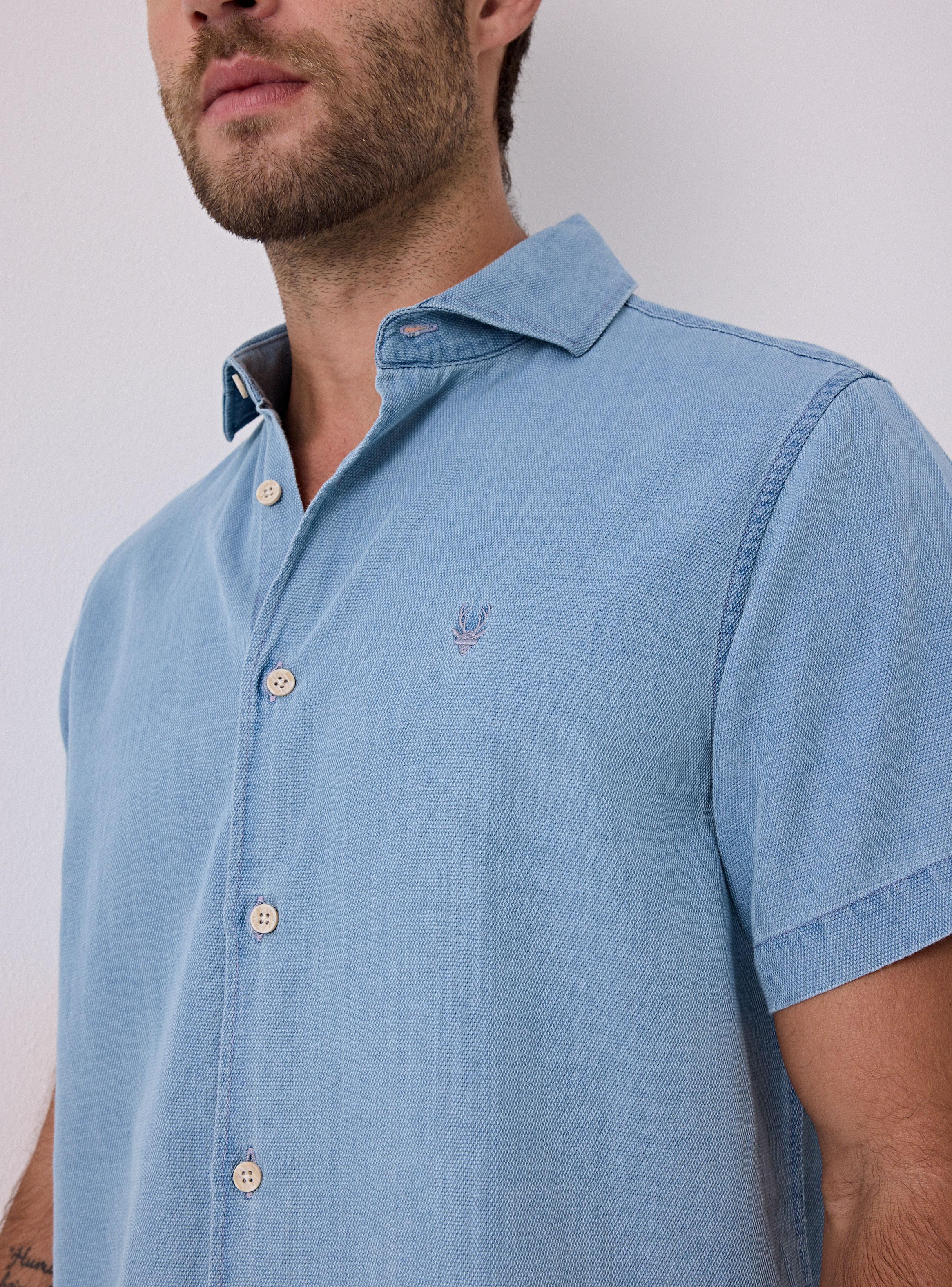 Camisa Dobby Textura Algodón-3