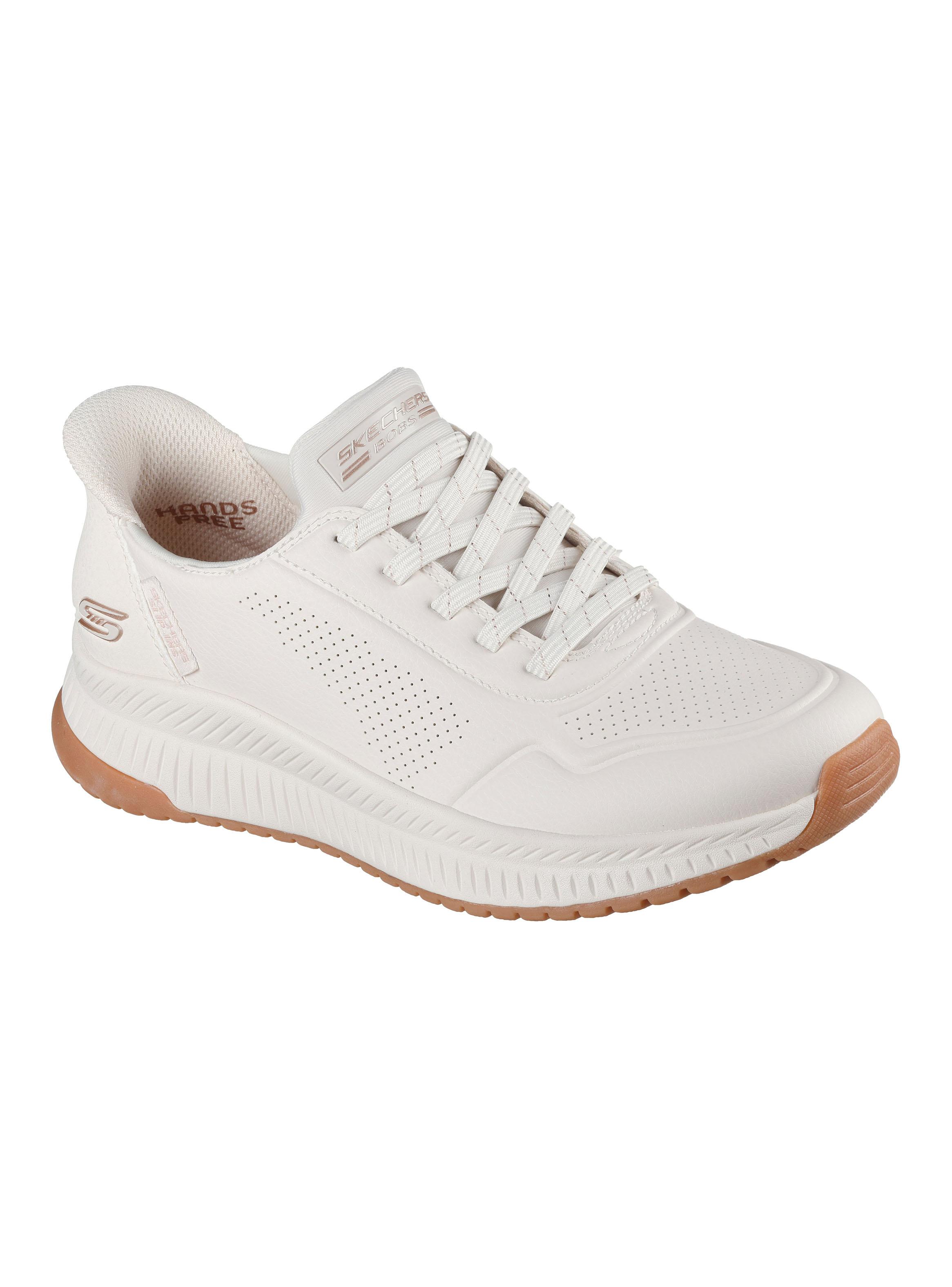 Zapatilla Urbana White Slip-Ins Bobs Squad 4 Mujer-1