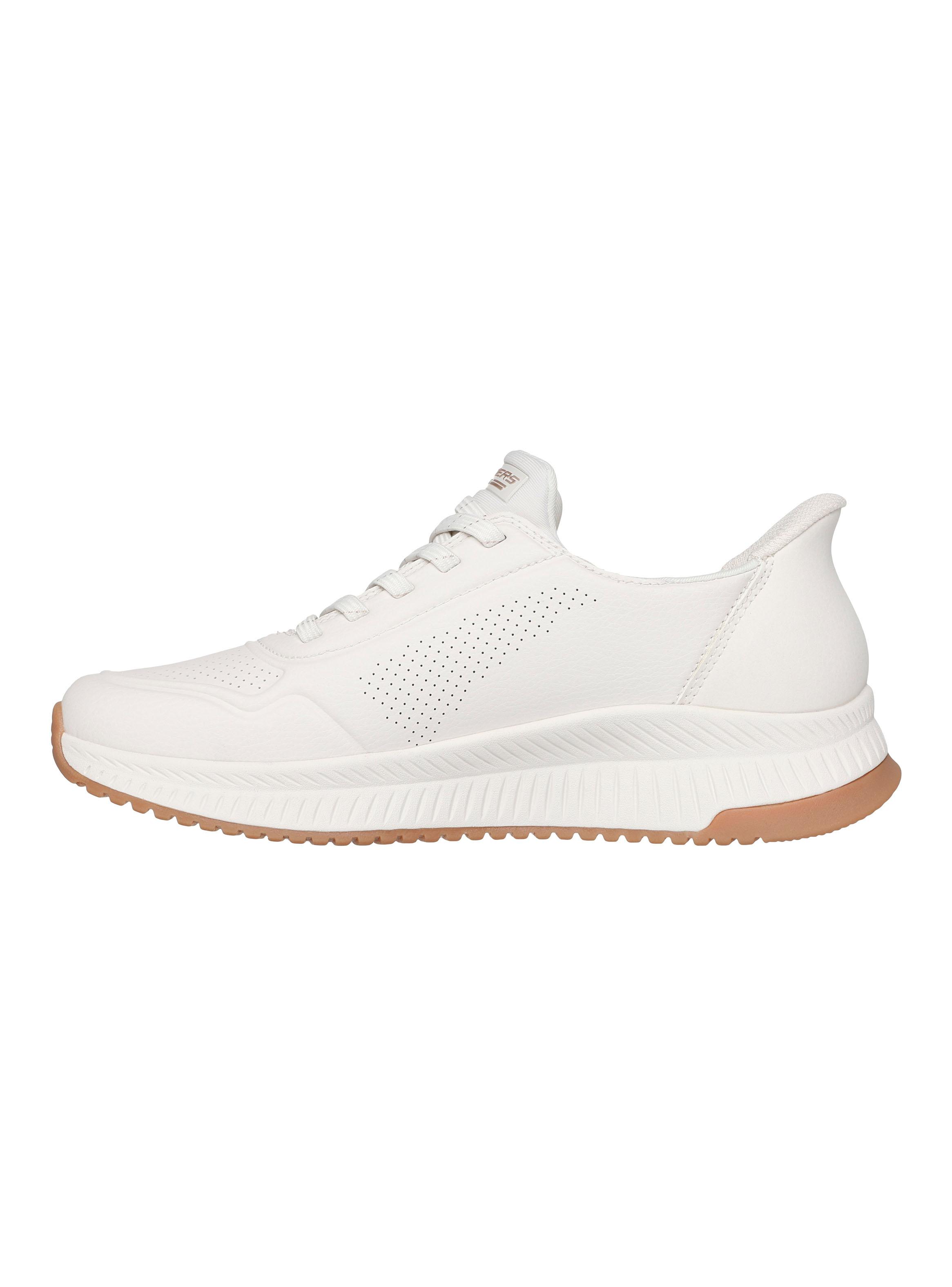Zapatilla Urbana White Slip-Ins Bobs Squad 4 Mujer-2