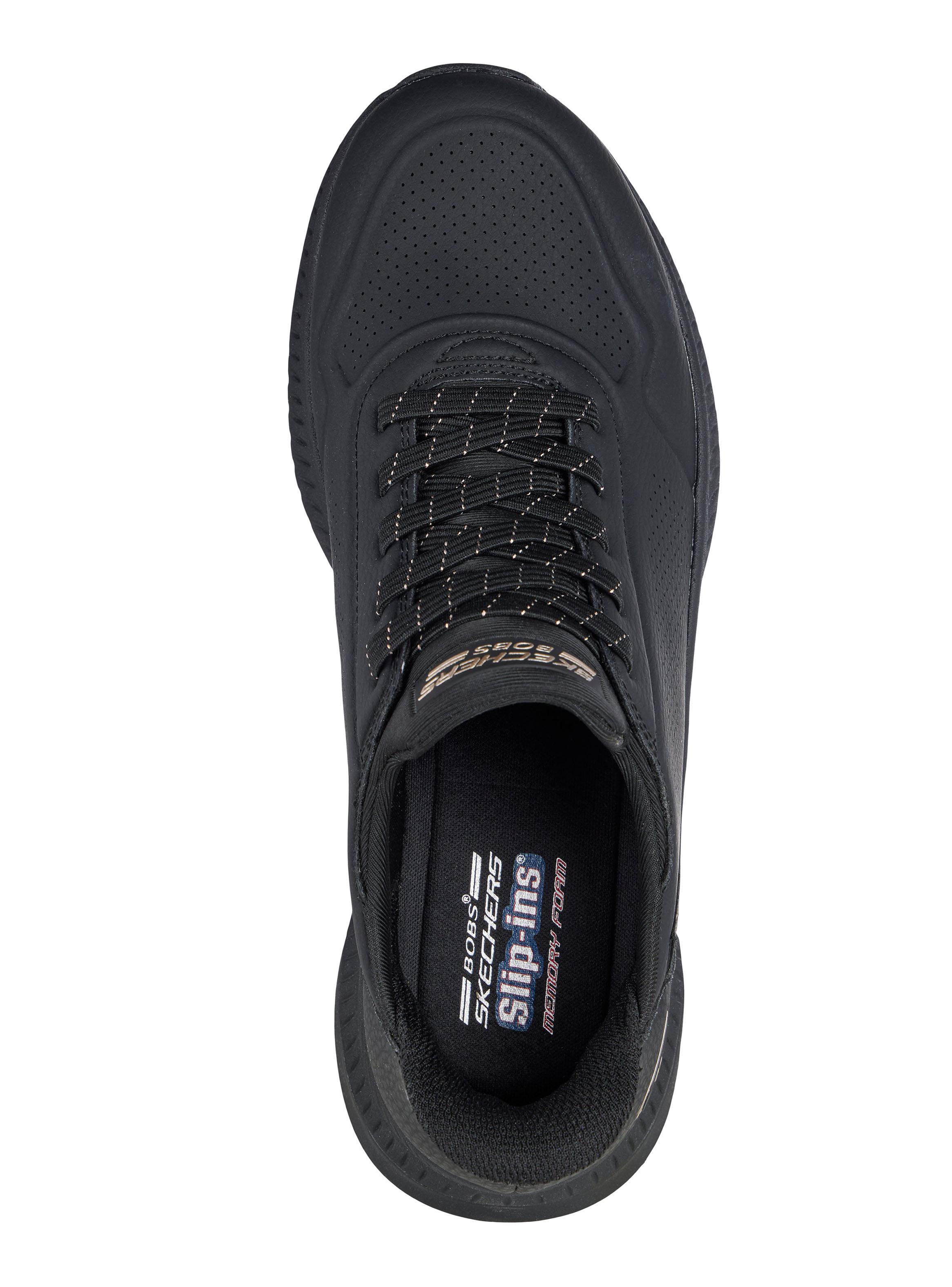 Zapatilla Urbana Black Slip-Ins Bobs Squad 4 Mujer-3
