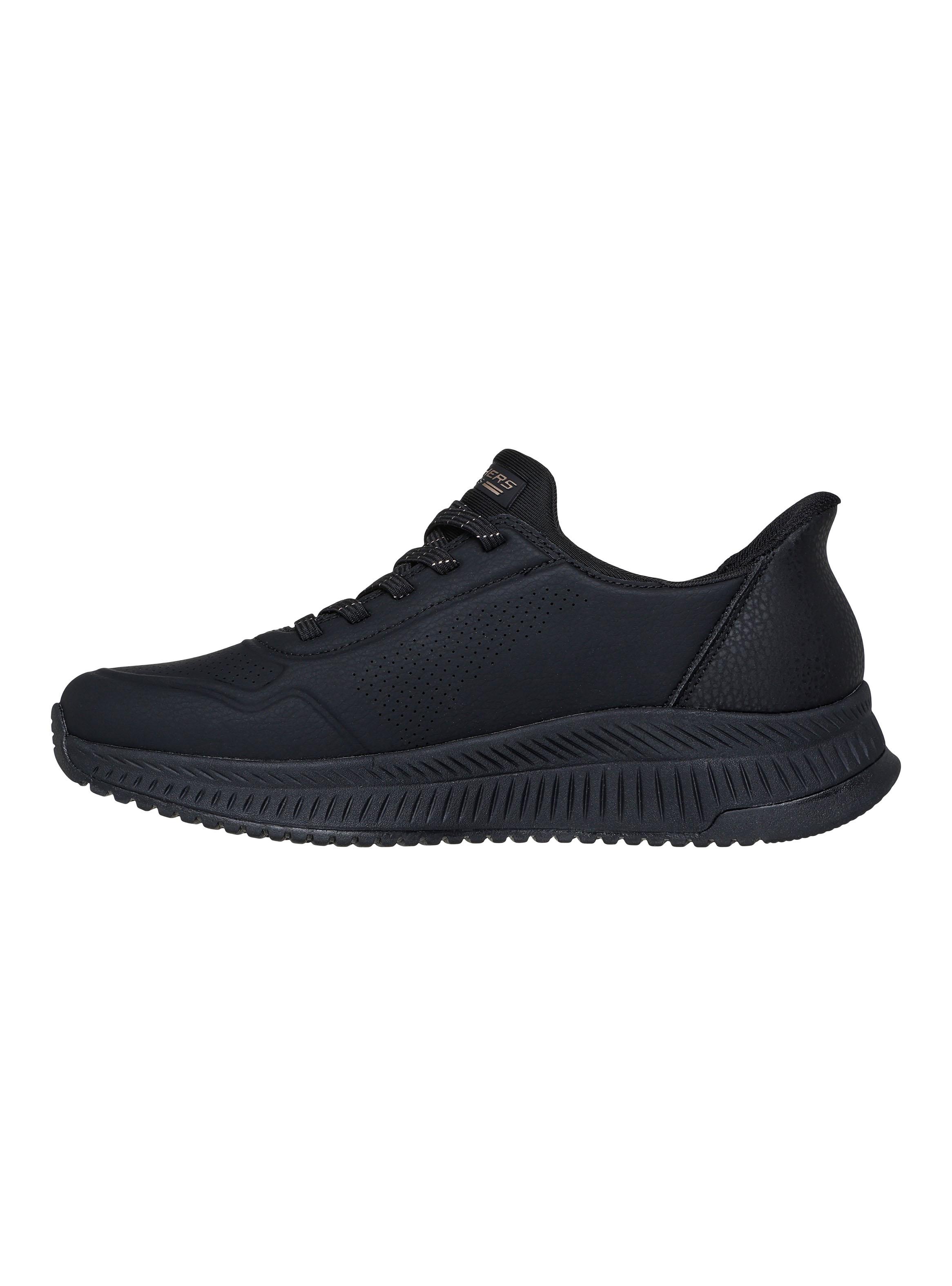 Zapatilla Urbana Black Slip-Ins Bobs Squad 4 Mujer-2