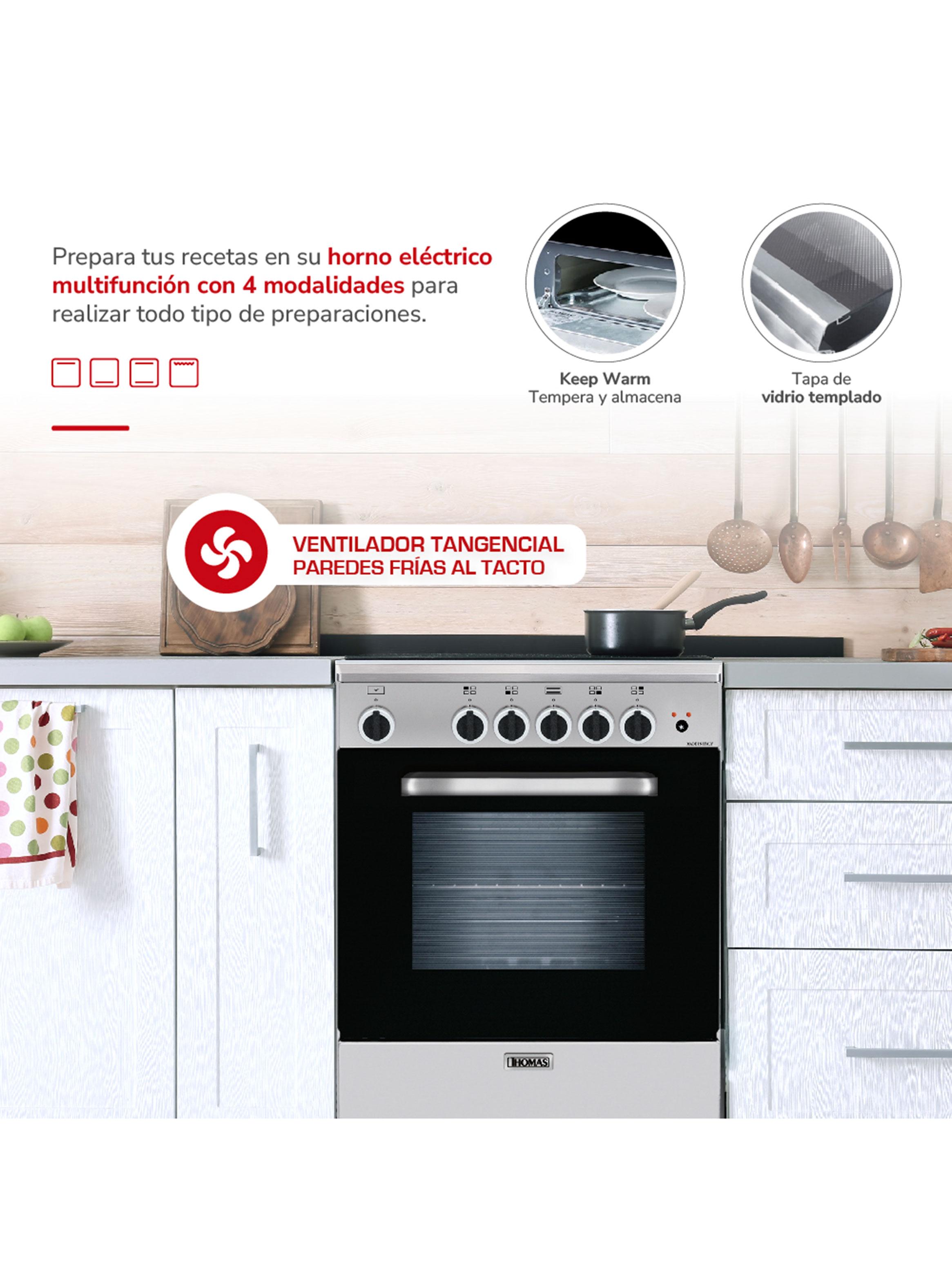Cocina a Gas 4 Quemadores Florencia 1 Acero-2