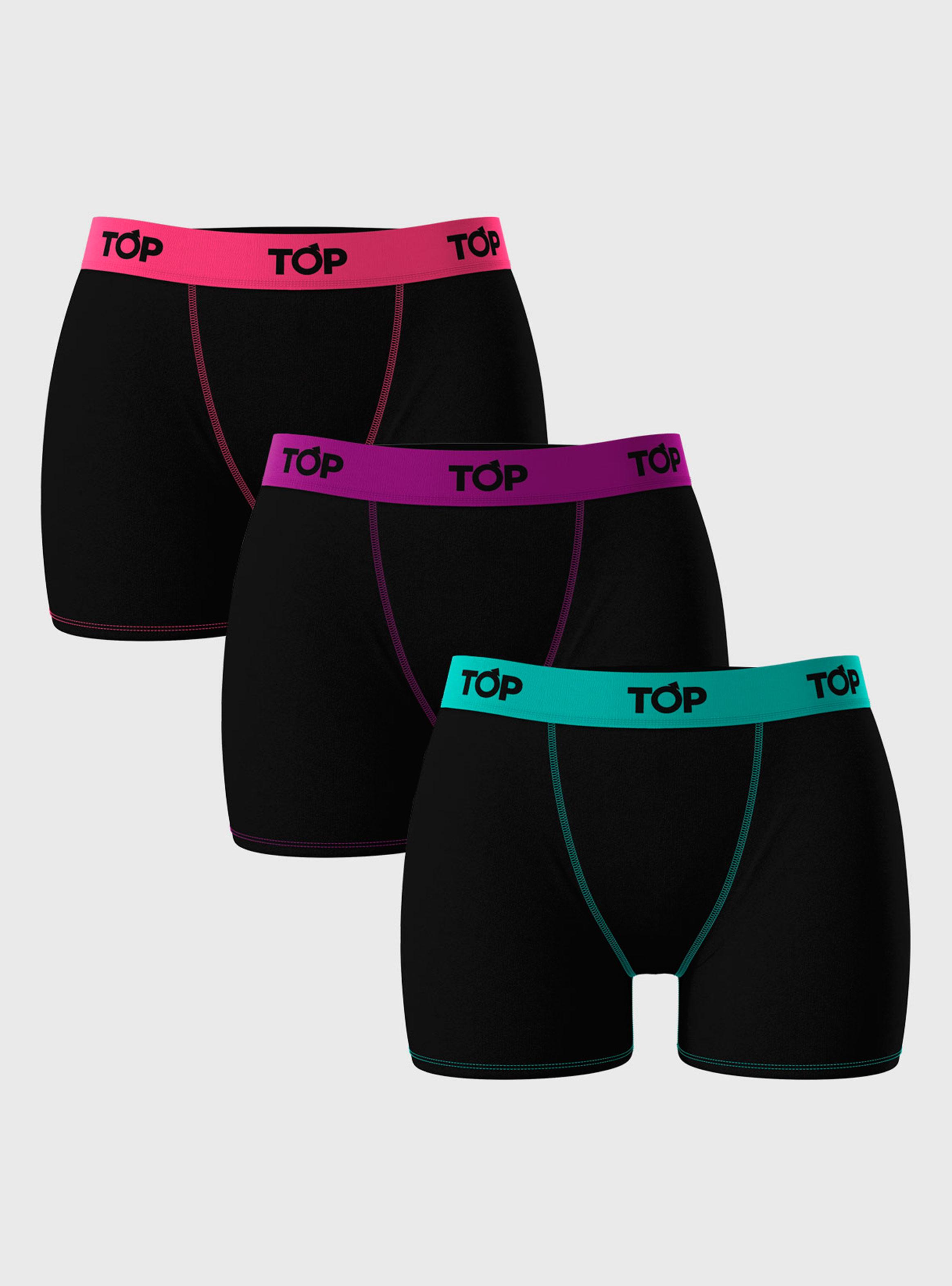 Pack 3 Bóxer Colores en Bordes-0