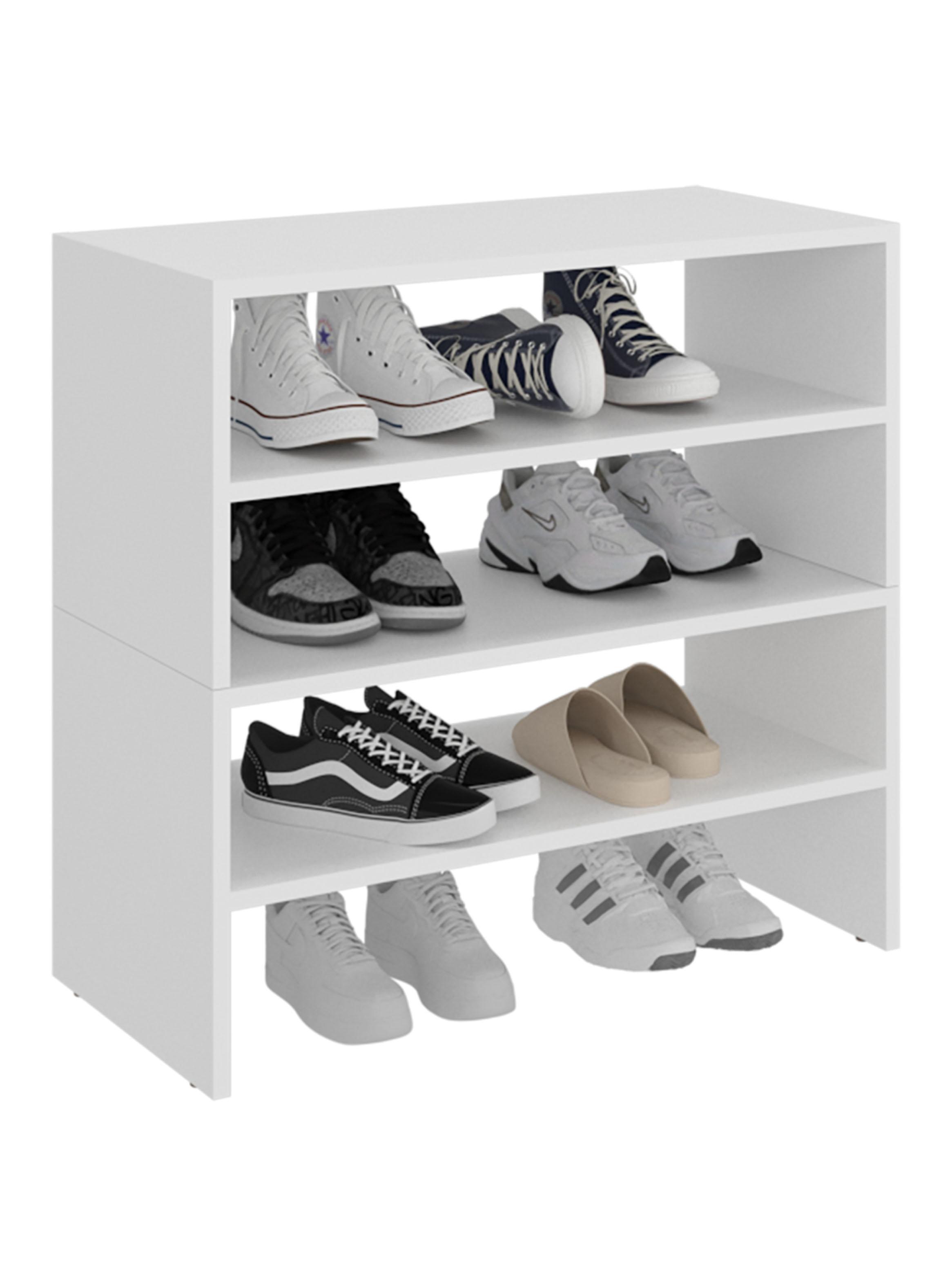 Módulo Zapatero Z-72 Apilable 4 Niveles - Blanco-2