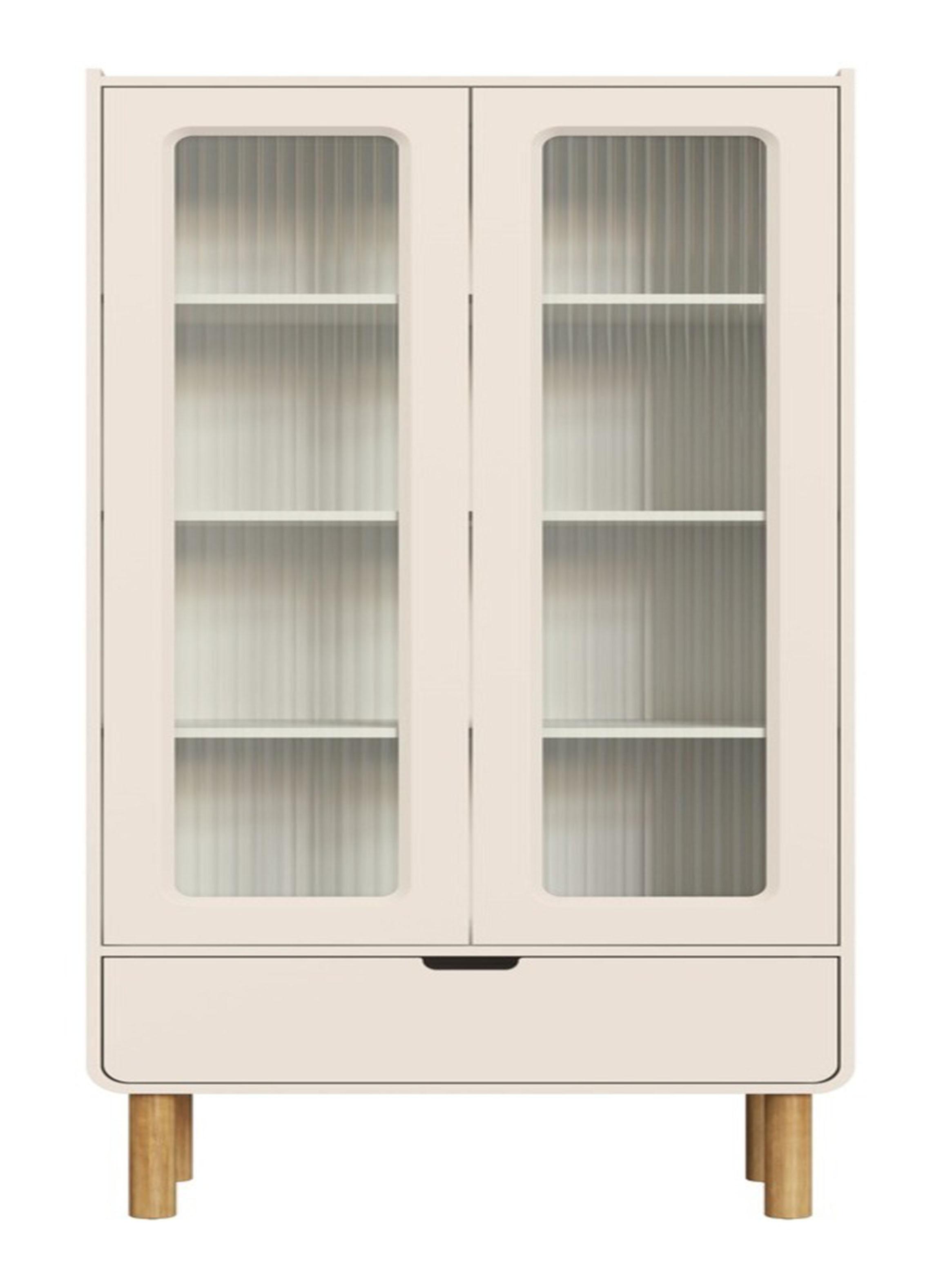Vitrina 2 Puertas 1.8 Con Vidrio Aura 28105 Off White-0