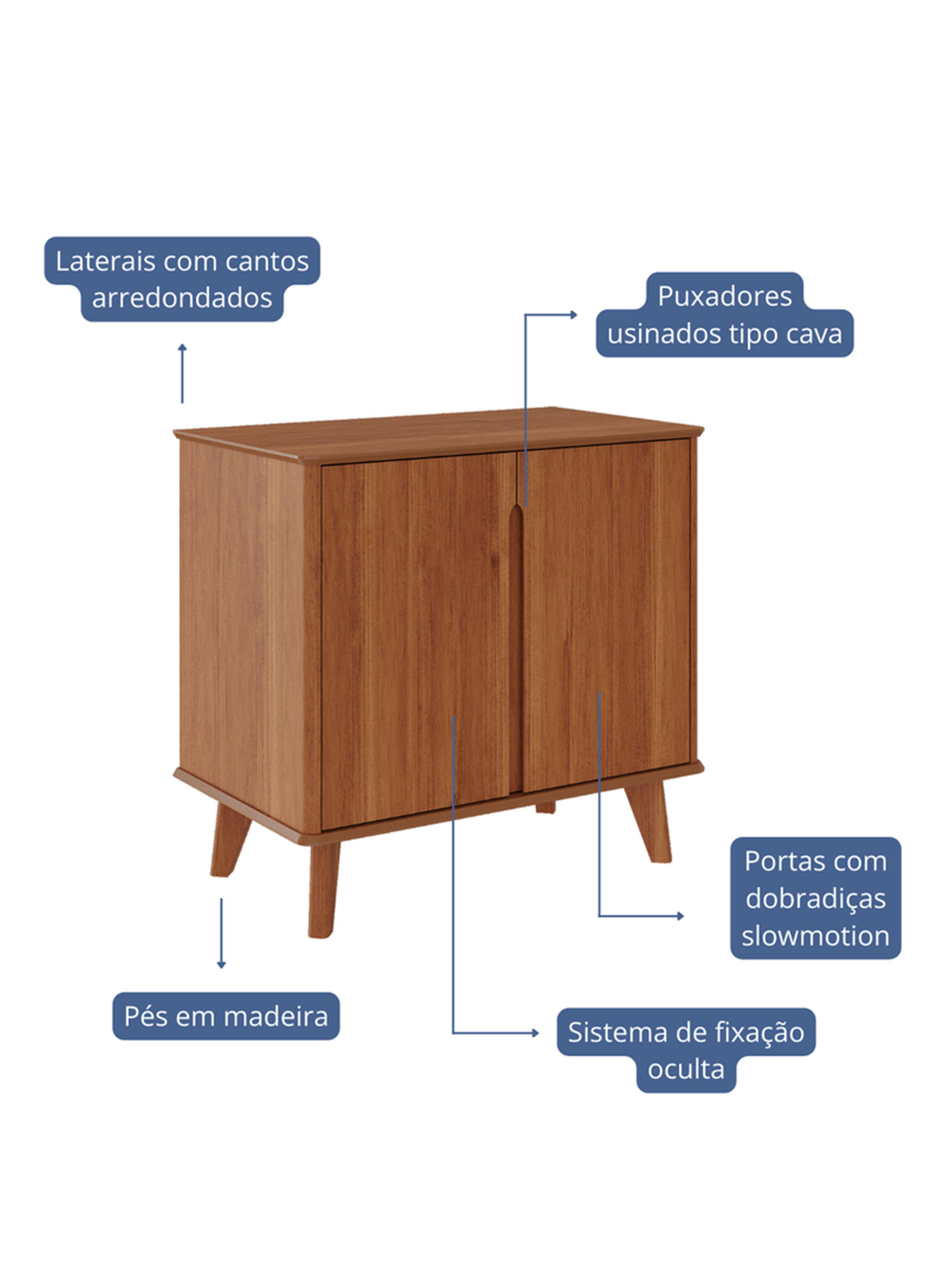Buffet 2 Puertas 85 Cm Serena Off White/Cinamomo-2