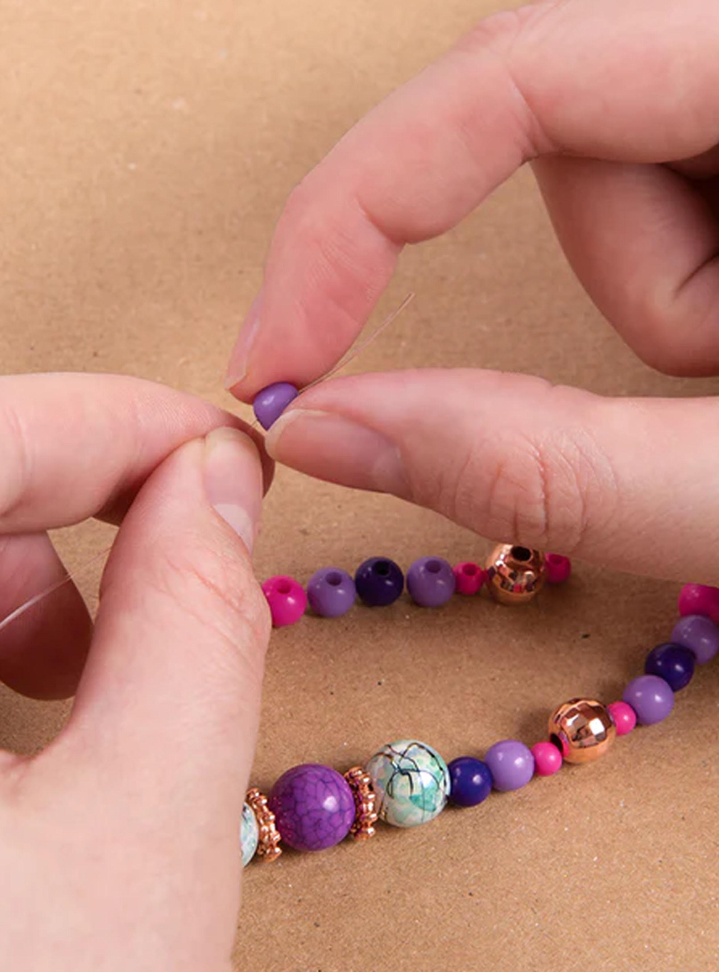 Pulseras Amuletos Deslumbrantes 104 Piezas Morado -3
