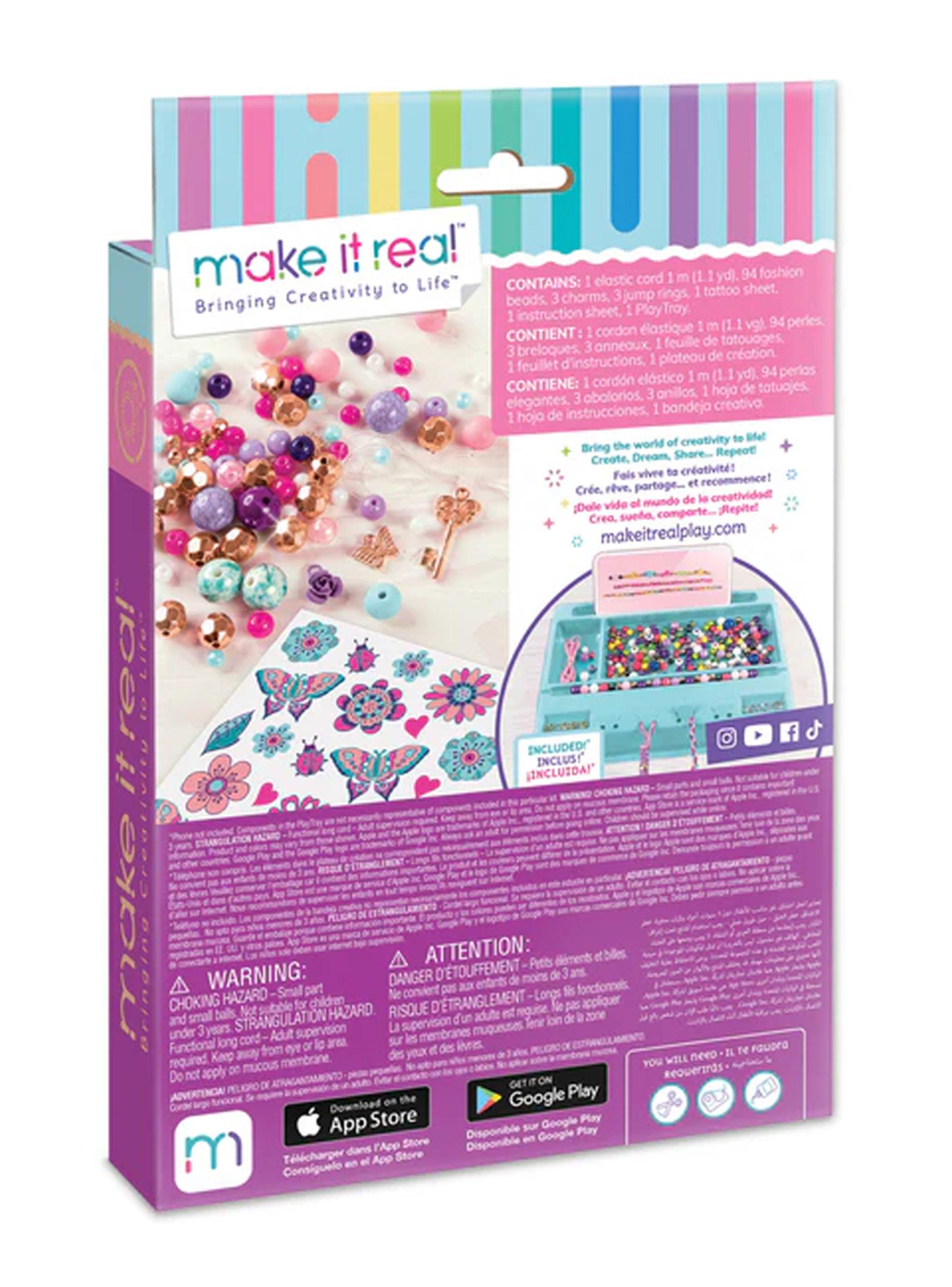 Pulseras Amuletos Deslumbrantes 104 Piezas Morado -1