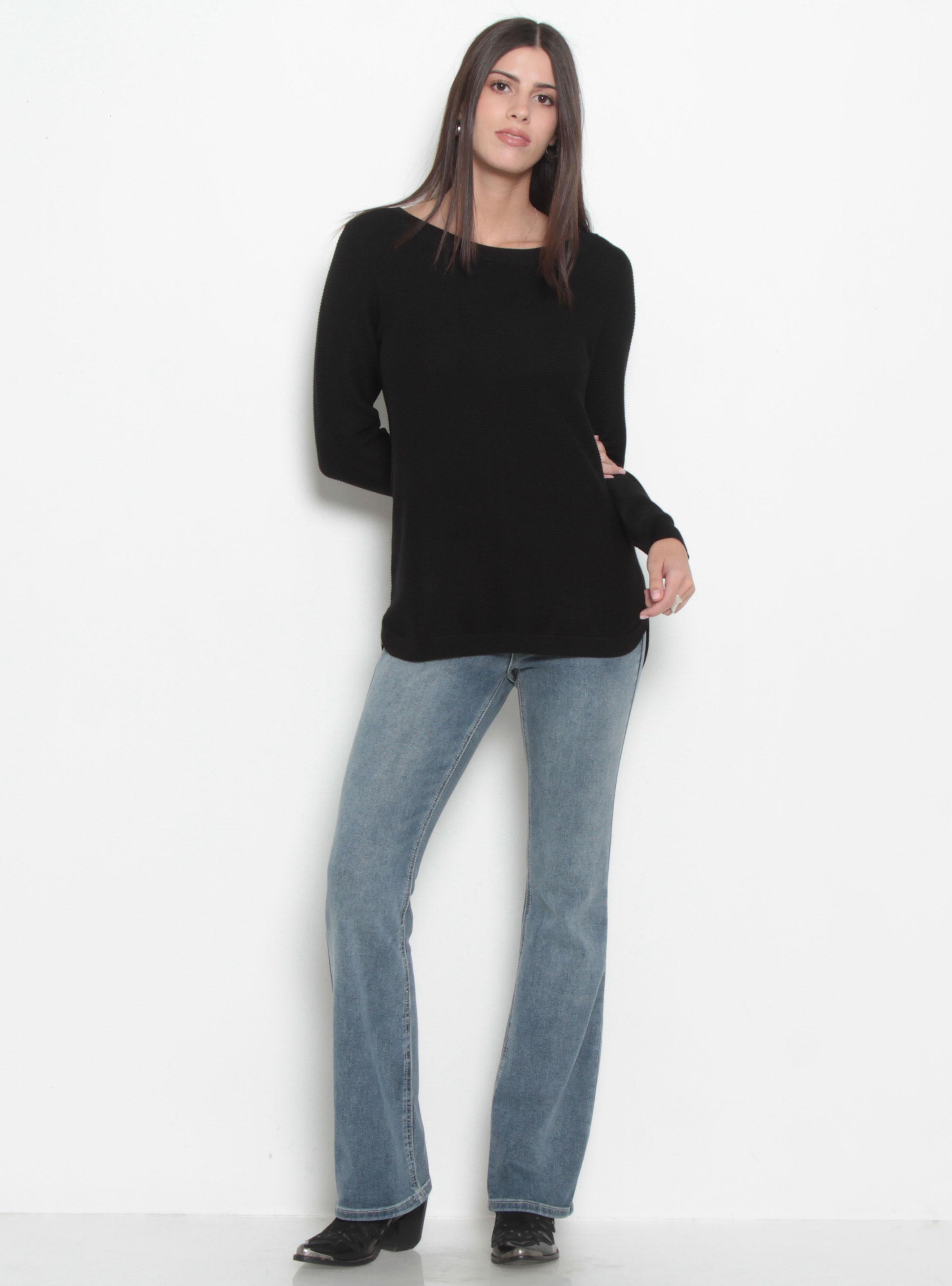 Sweater Manga Larga Escote Redondo-3