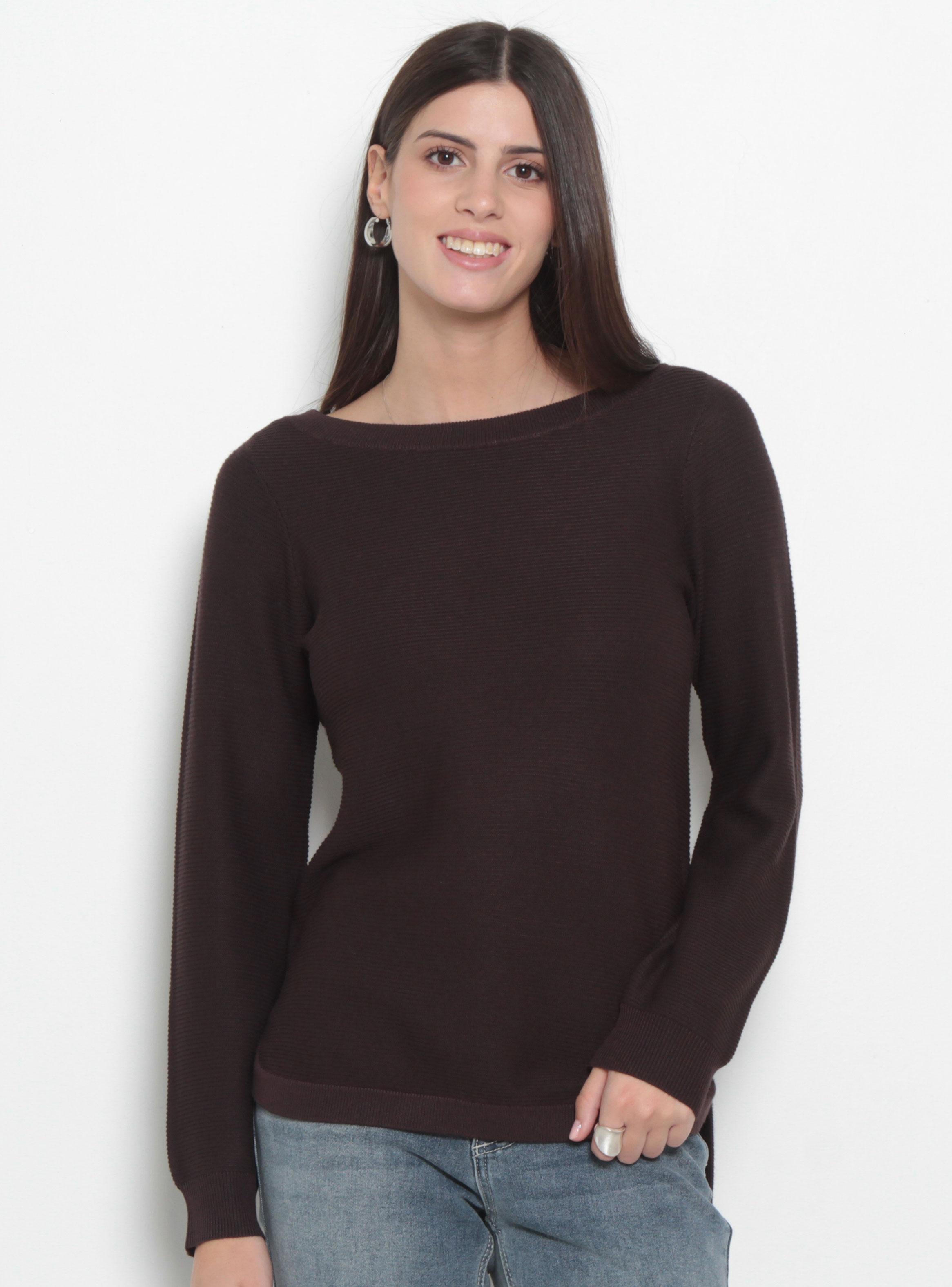 Sweater Manga Larga Escote Redondo-0
