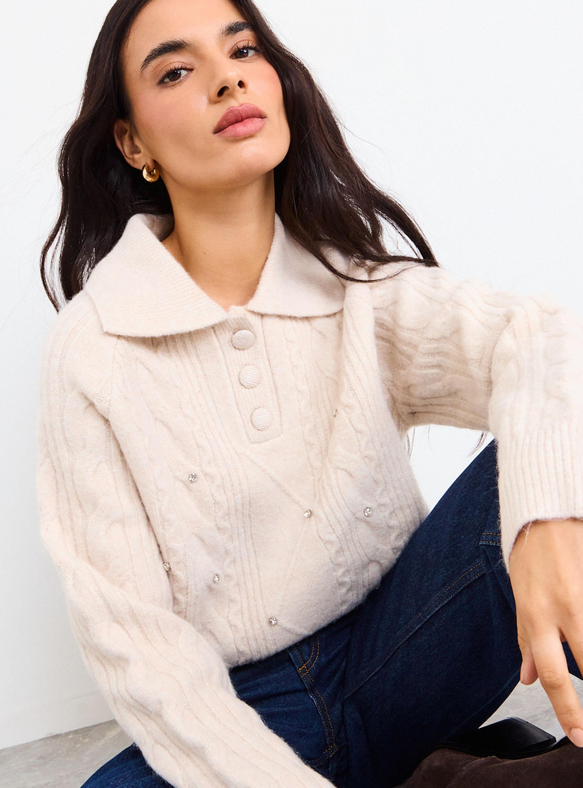Sweater Liso Texture Cuello Regular-3