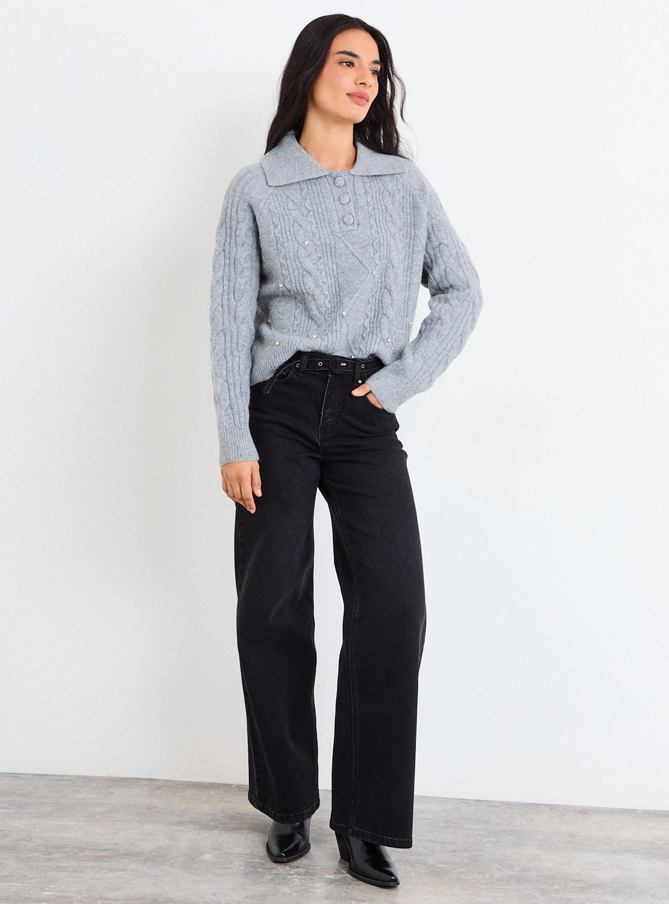 Sweater Liso Cuello Regular-4