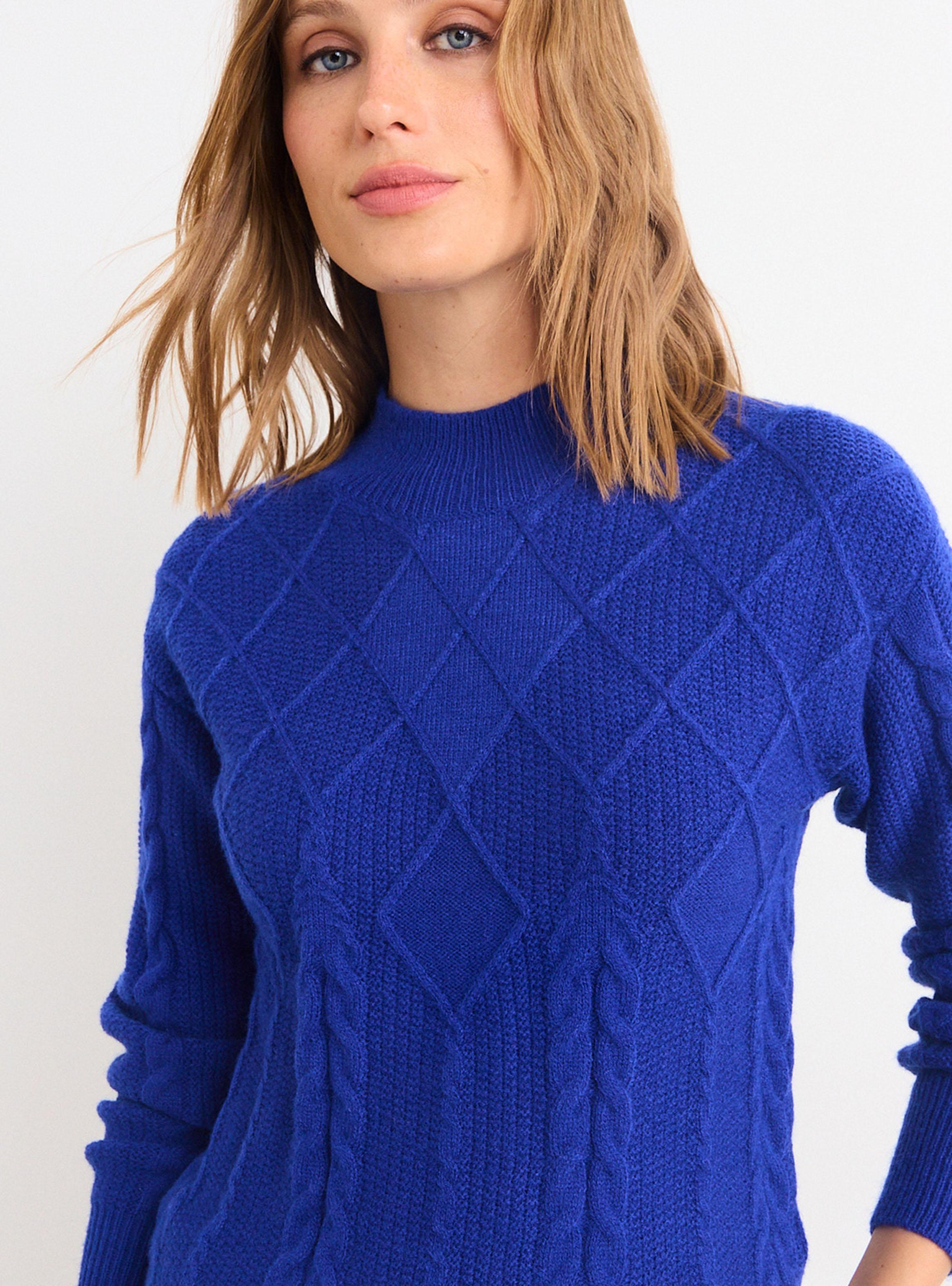 Sweater Liso Texture Navy-3