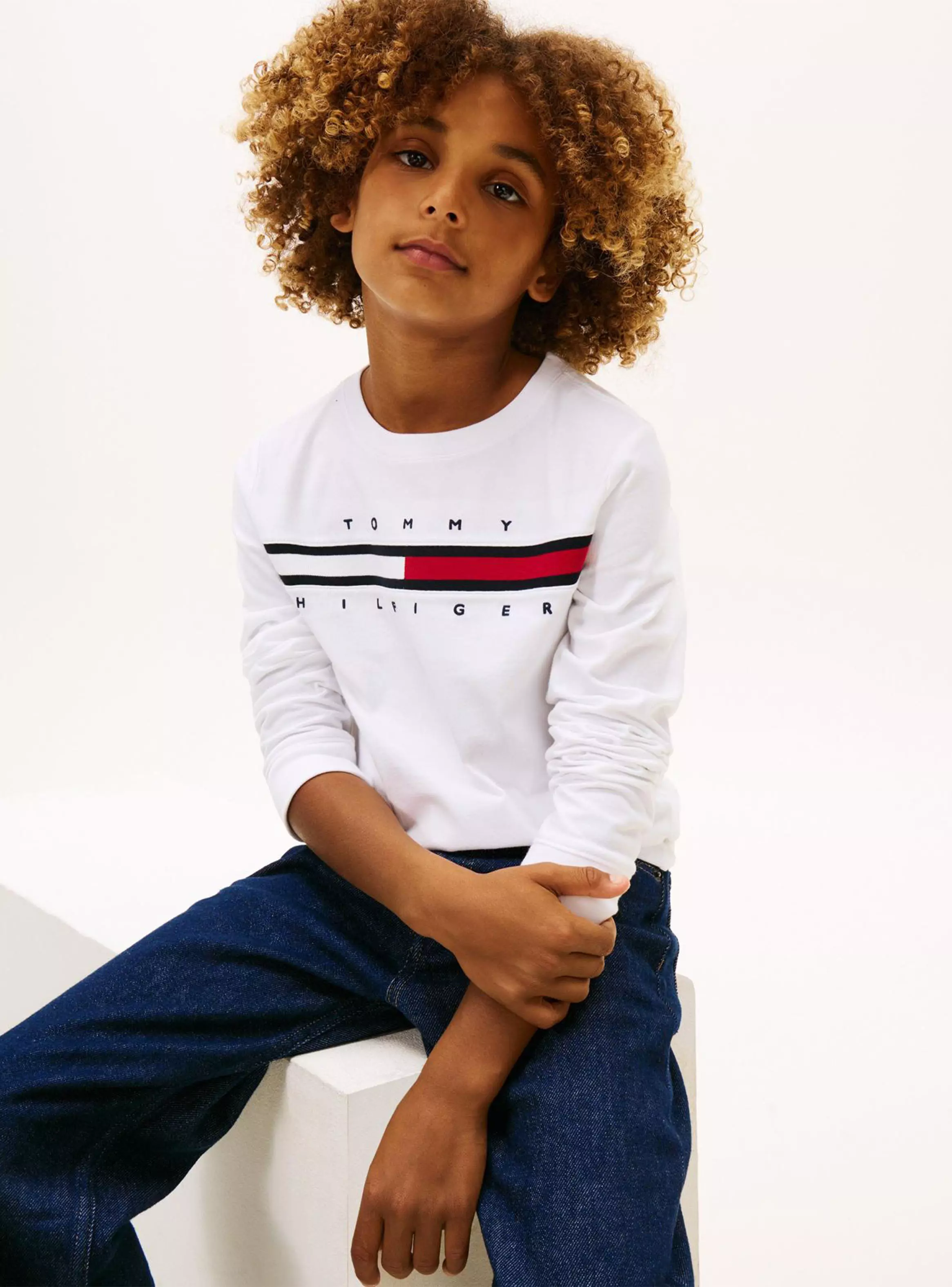 Polera Flag Rib con Logo TH Niño-2