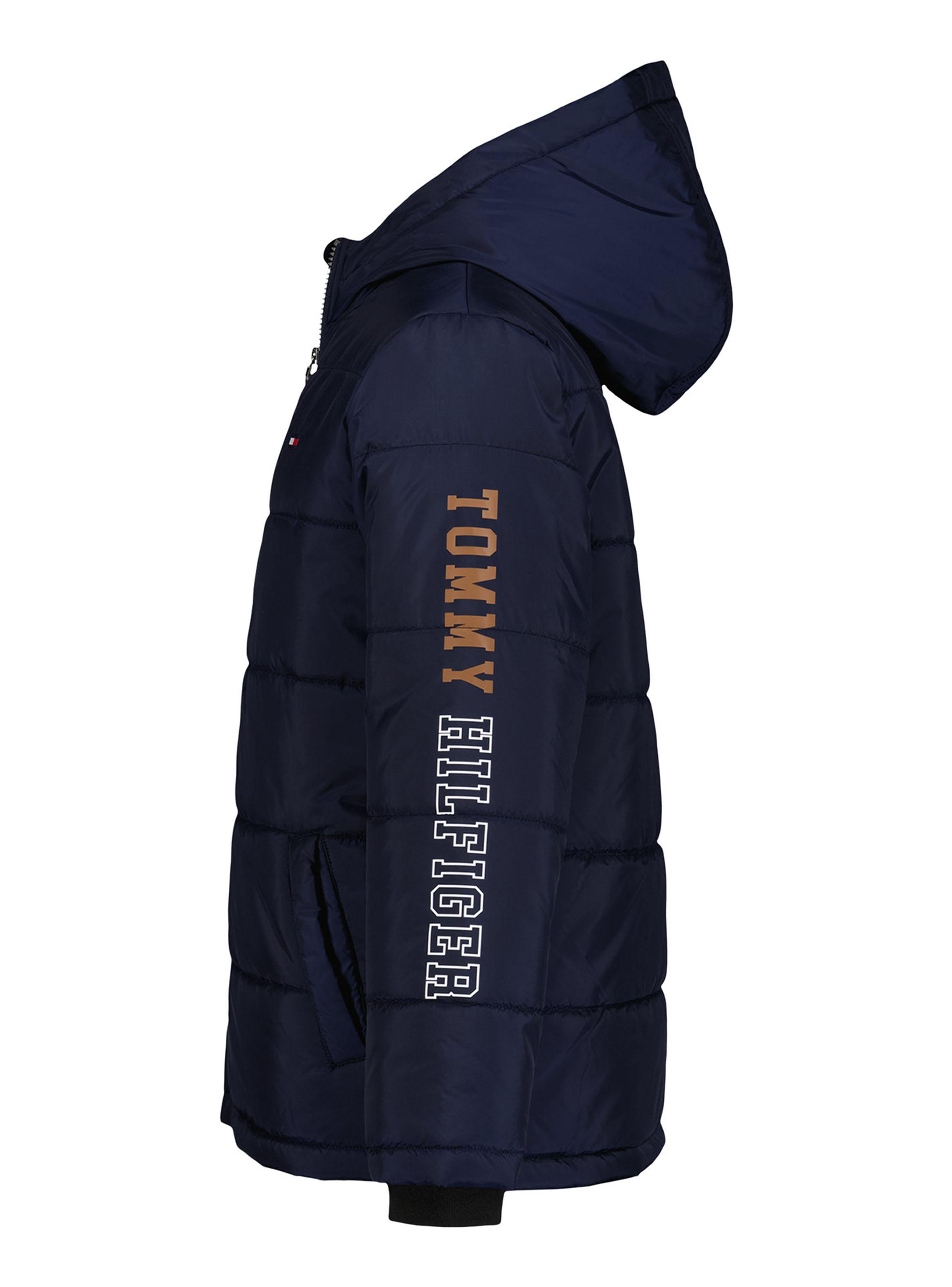 Parka Puffer Logo en Manga Niño-2