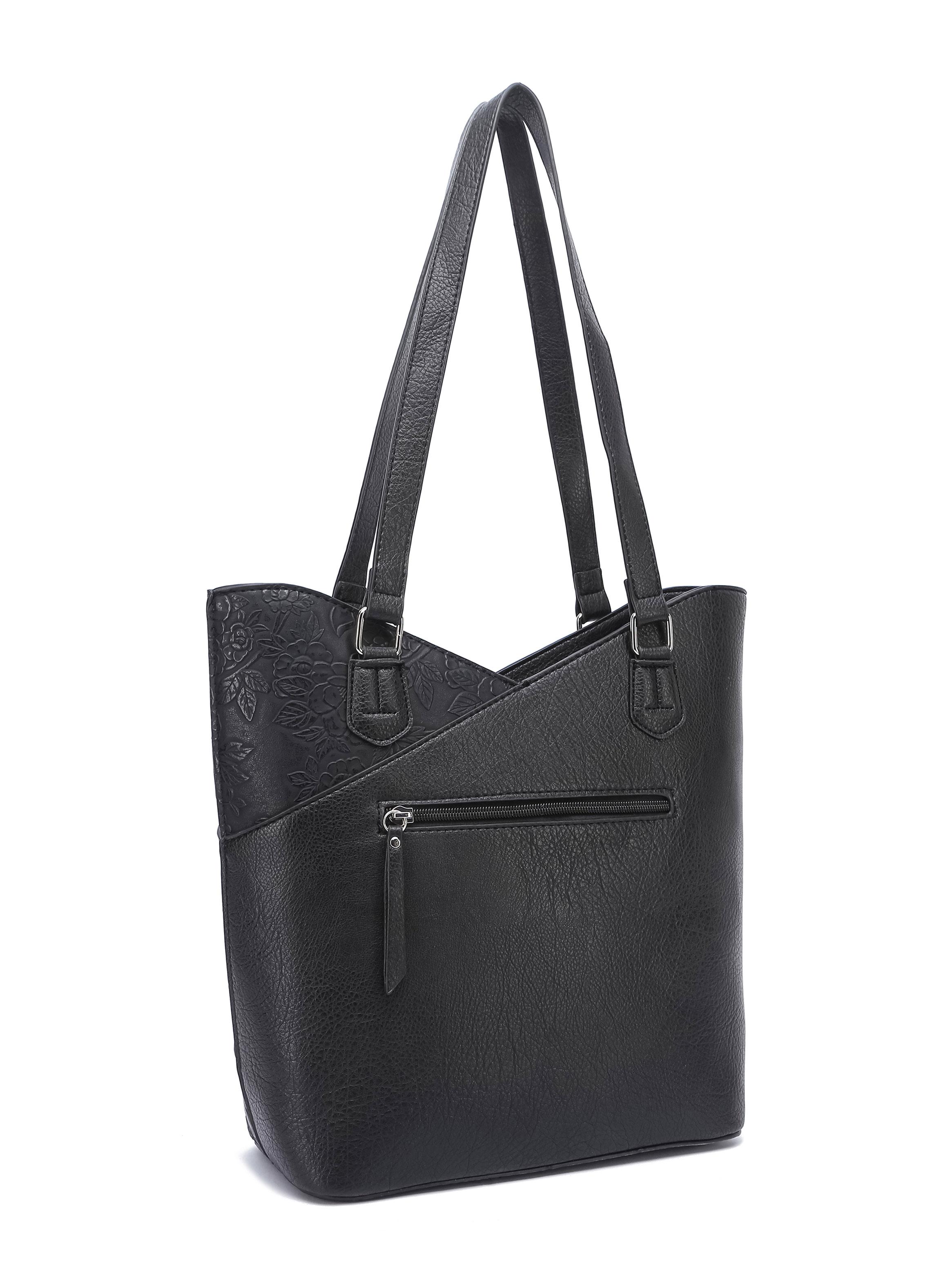 Cartera de Hombro Corte Oval Helsinki Negro-2