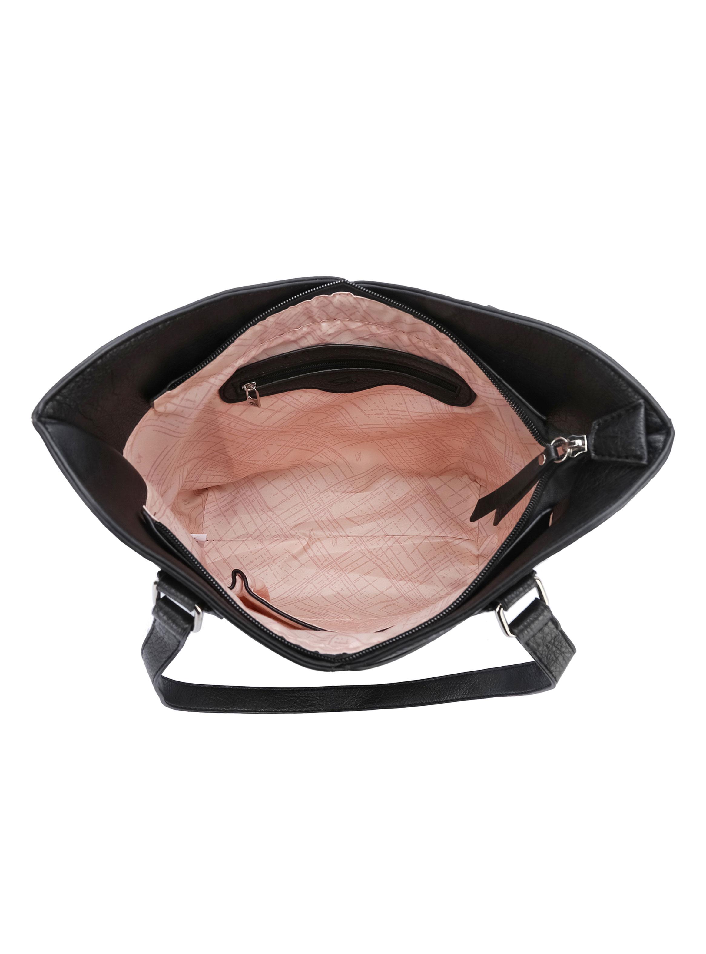 Cartera de Hombro Corte Oval Helsinki Negro-3