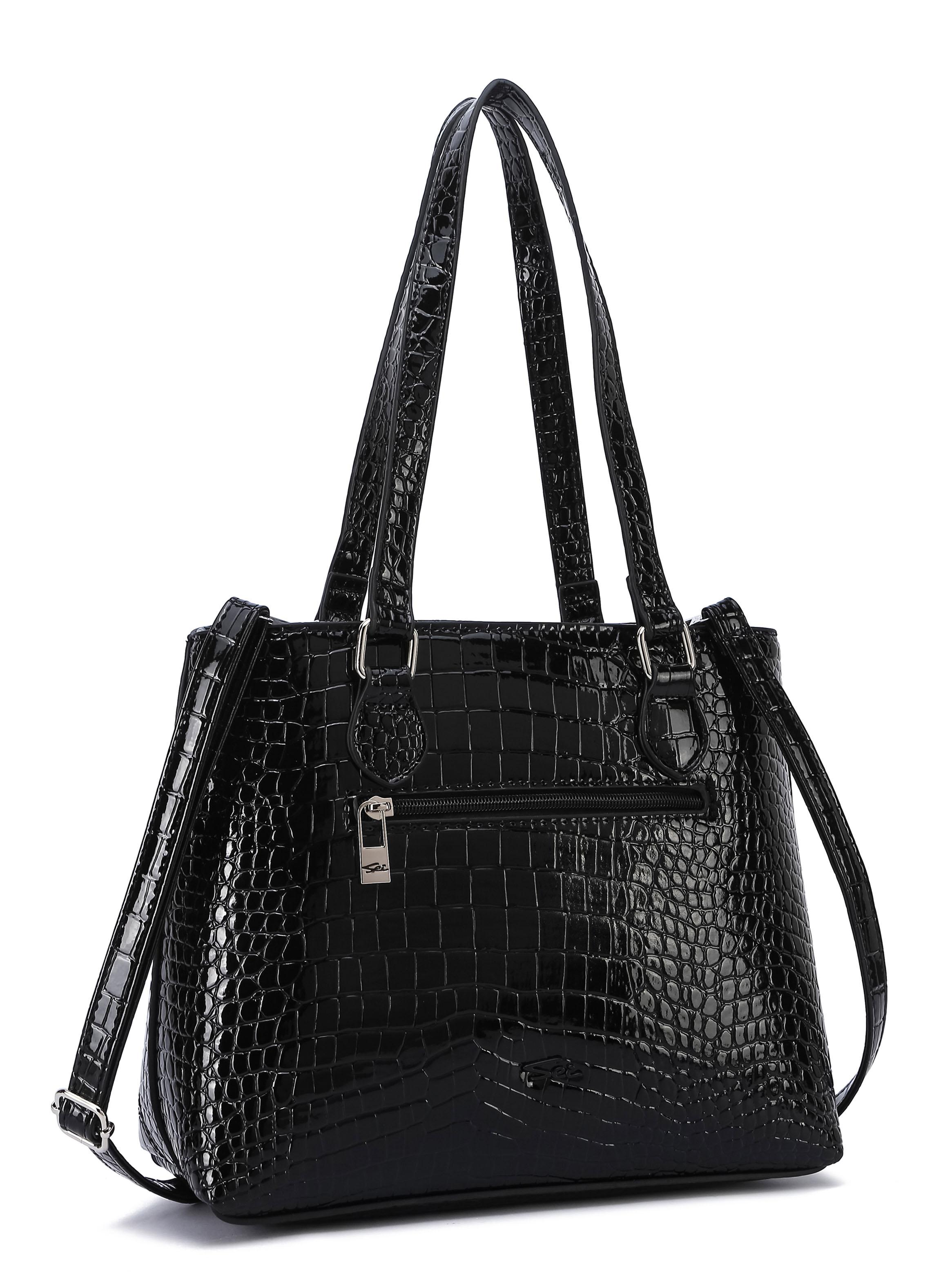 Cartera de Hombro Corte Recto Kiruna Negro-2