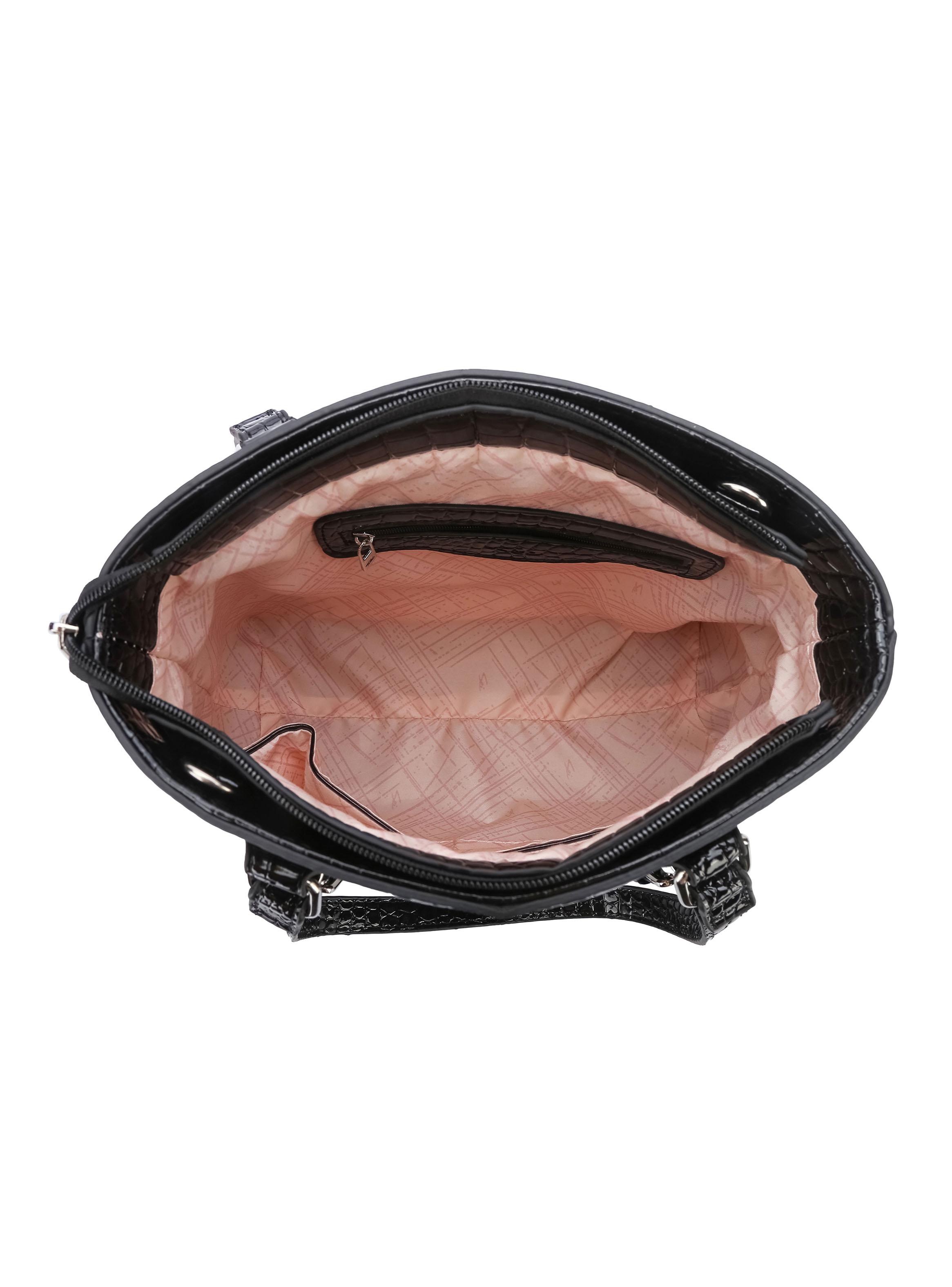 Cartera de Hombro Corte Recto Kiruna Negro-3