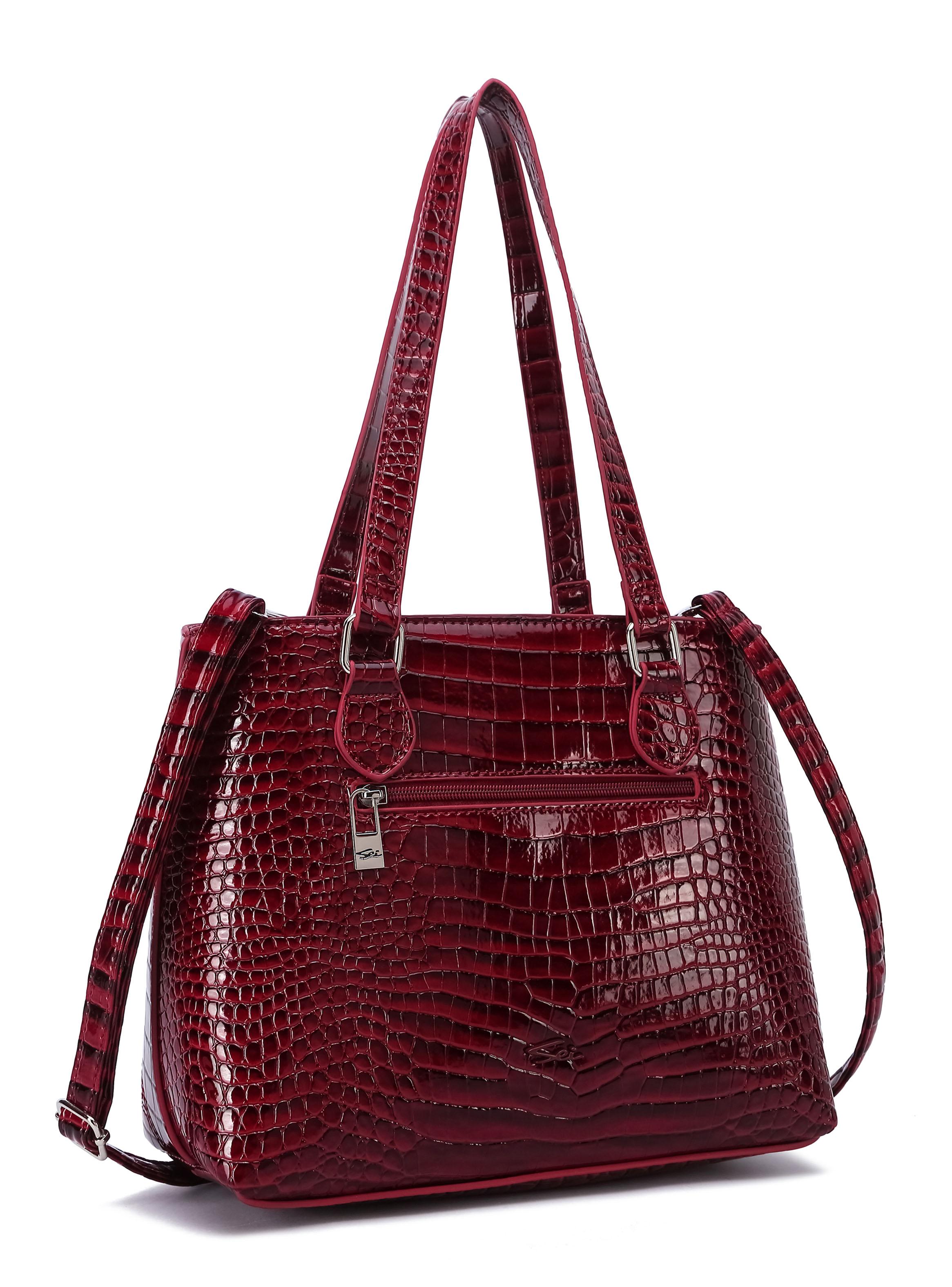 Cartera de Hombro Corte Recto Kiruna Rojo-2