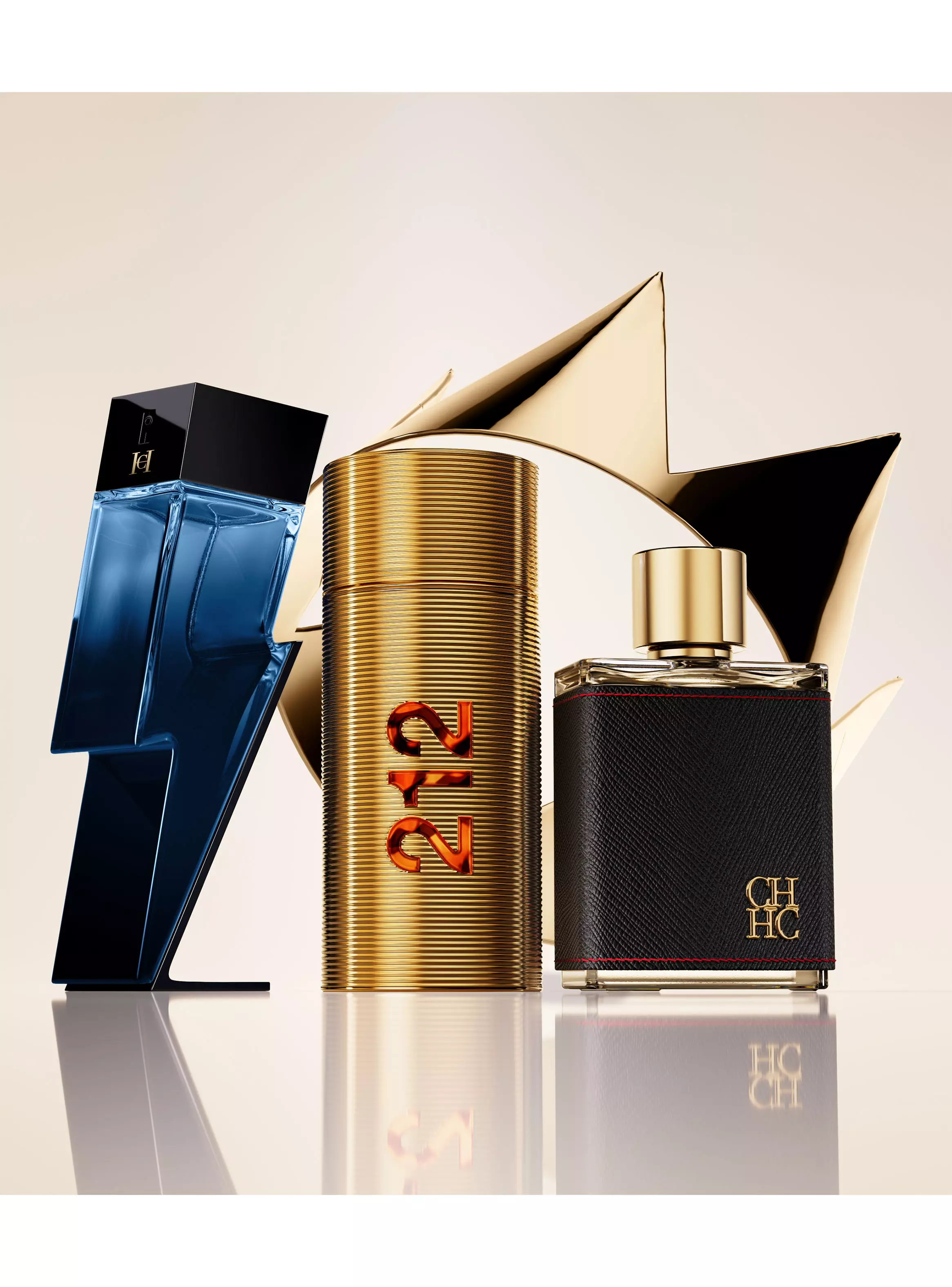 Set Perfume CH Men EDT Hombre 100 ml + Balsamo After Shave 100 ml + EDT 10 ml-2
