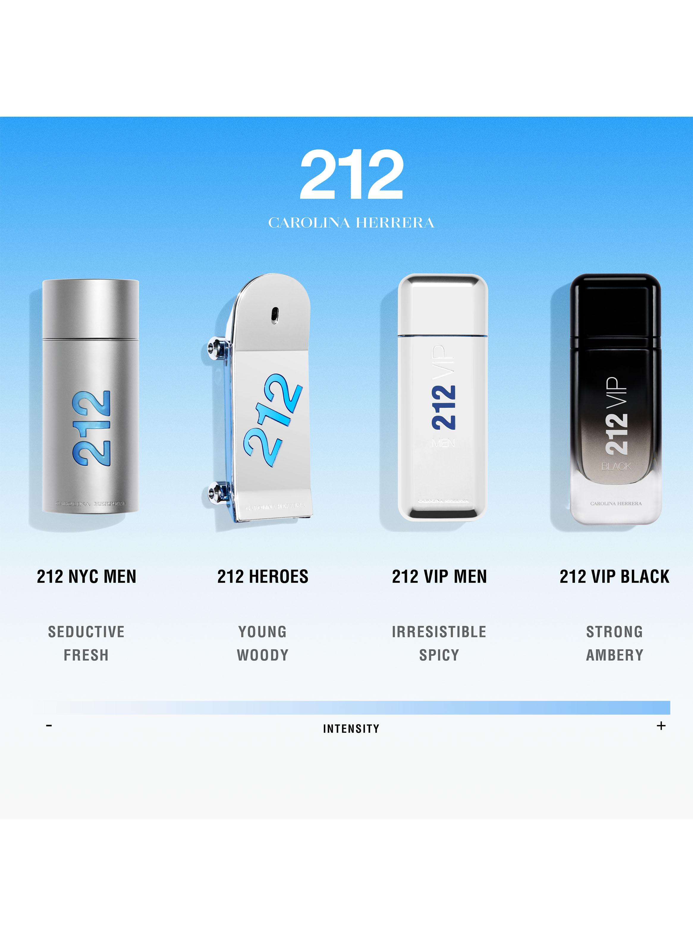 Set Perfume 212 Men Heroes EDT Hombre 90 ml + Gel de Baño 100 ml + EDT 10 ml-2