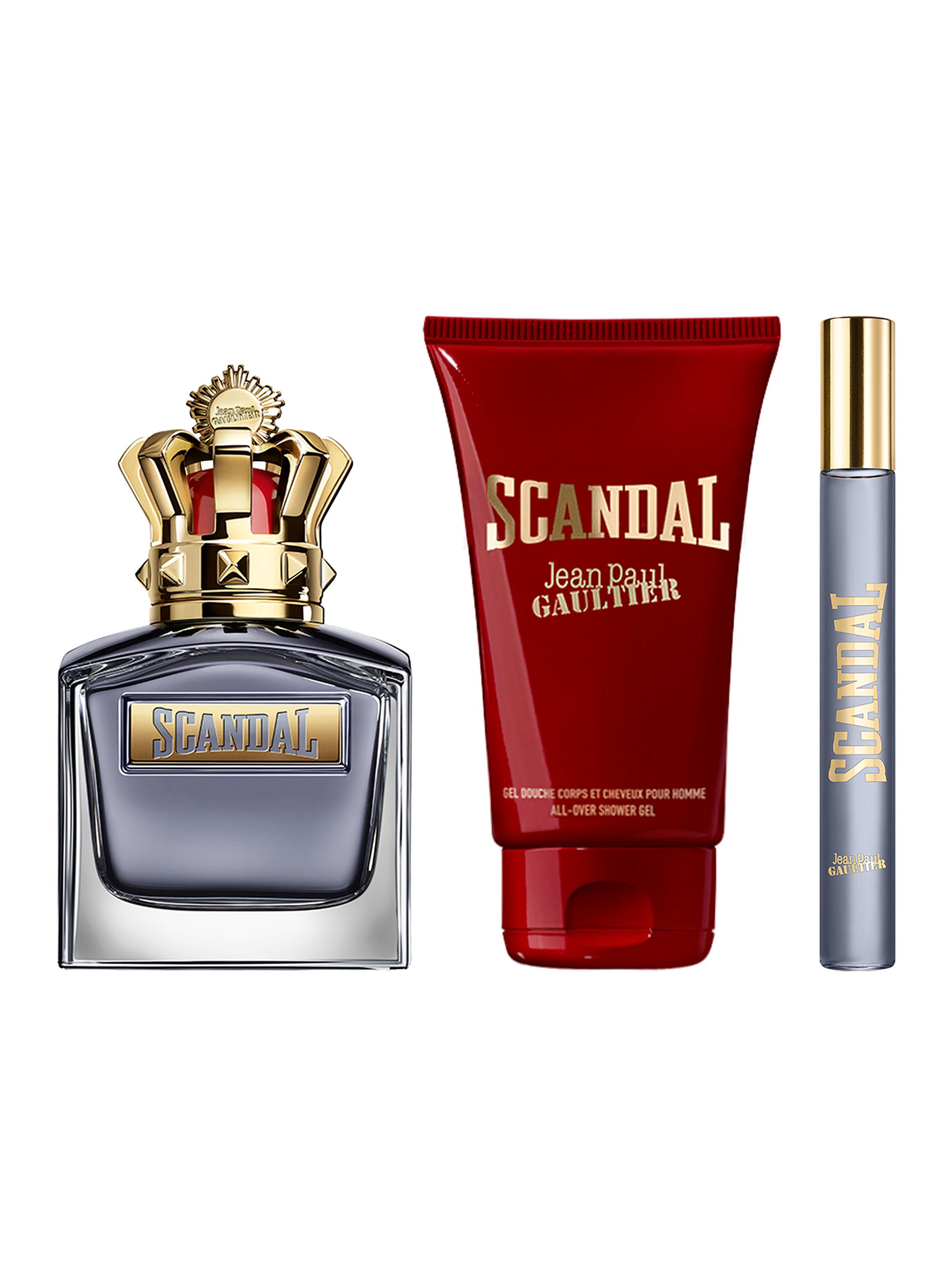 Set Perfume Scandal EDT For Him 100 ml + All Over Gel de Baño 75 ml + EDT For Him 10 ml-1