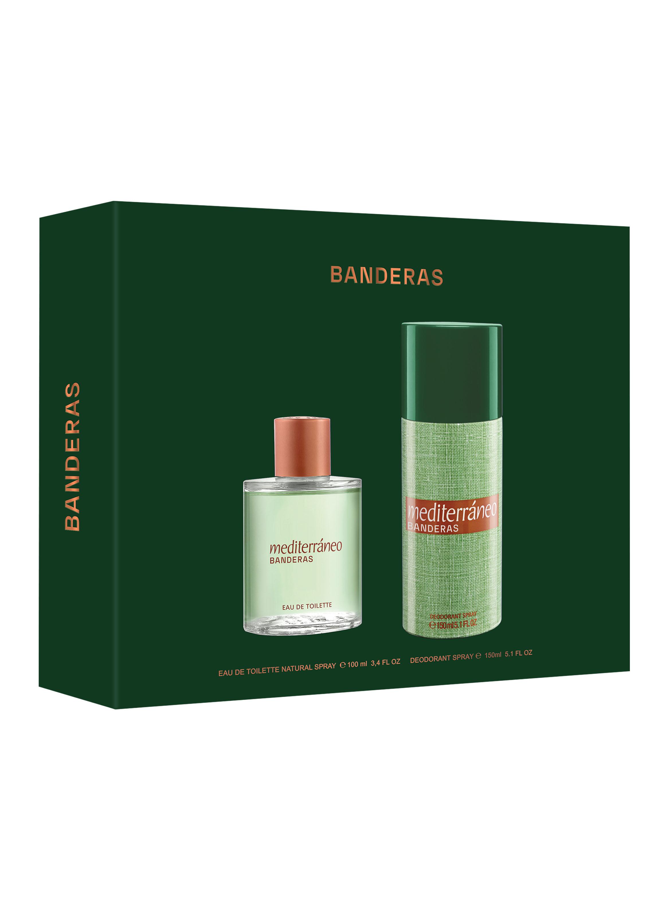 Set Perfume Mediterráneo EDT Hombre 100 ml + 24h Desodorante Spray 150 ml-1