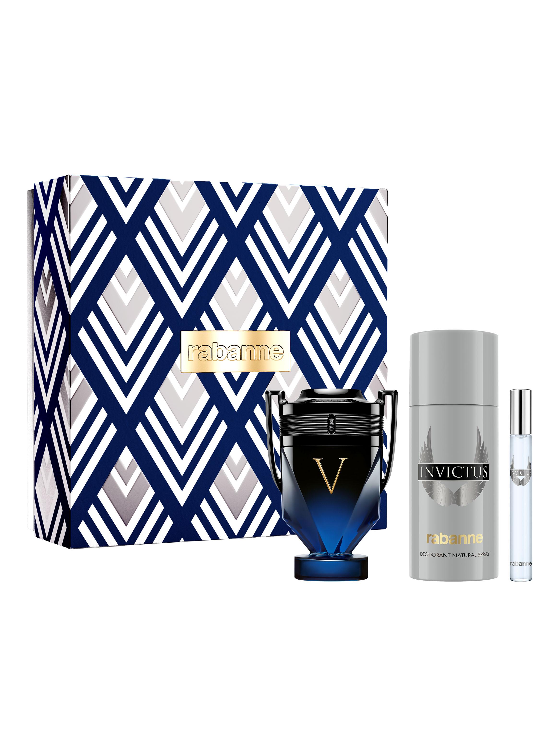 Set Perfume Invictus Victory Elixir Parfum Intense Hombre 100 ml + Desodorante 150 ml + EDT 10 ml-0