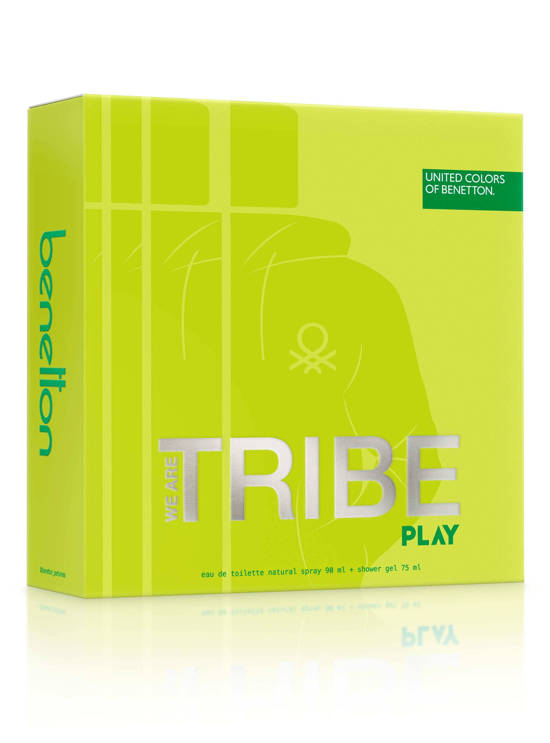 Set Perfume United Colors We are Tribe Play EDT Hombre 90 ml + Are Tribe Play Gel de Baño 75 ml-1