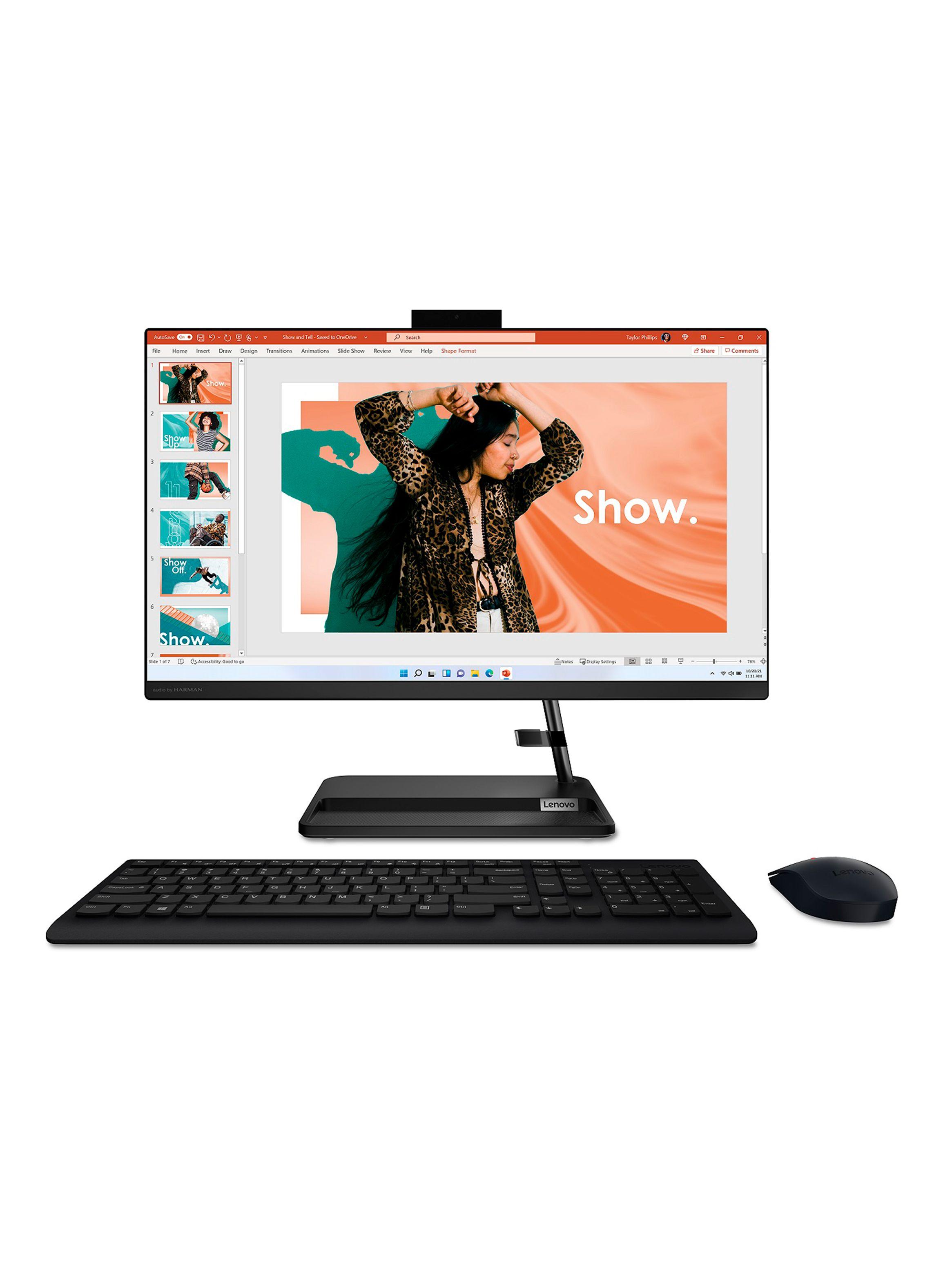 All in One IdeaCentre 3 Intel Core i3 12va 8GB RAM 512GB SSD 24" FHD + Wifi 6 + Mouse/KB Wireless-0