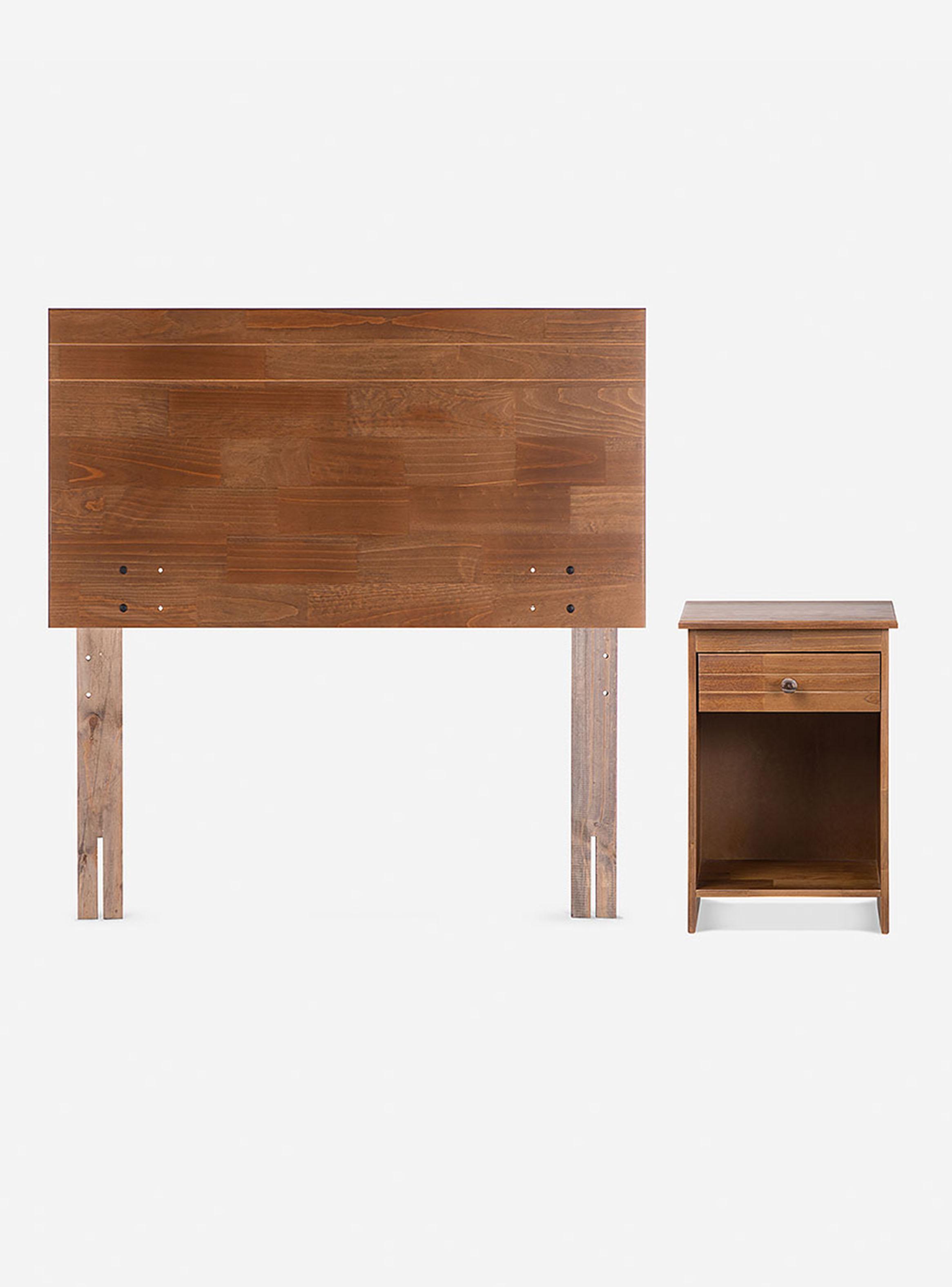 Cama Europea New Style 4 Plus 1 Plaza + Set Muebles Tabor-2